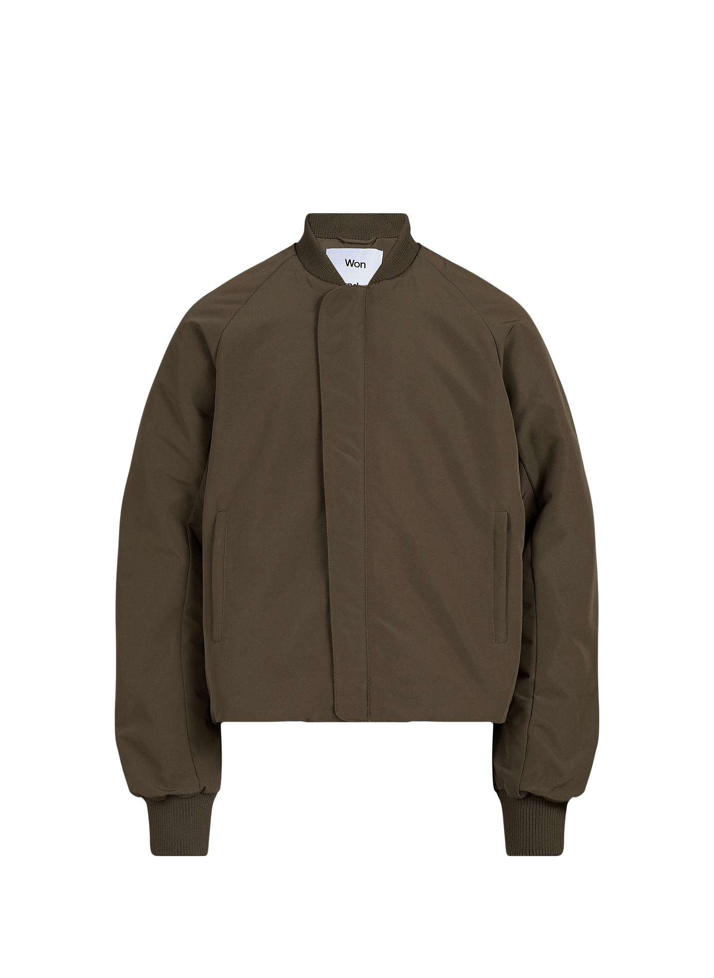 Oversized teddy collar jacket WON HUNDRED Brown