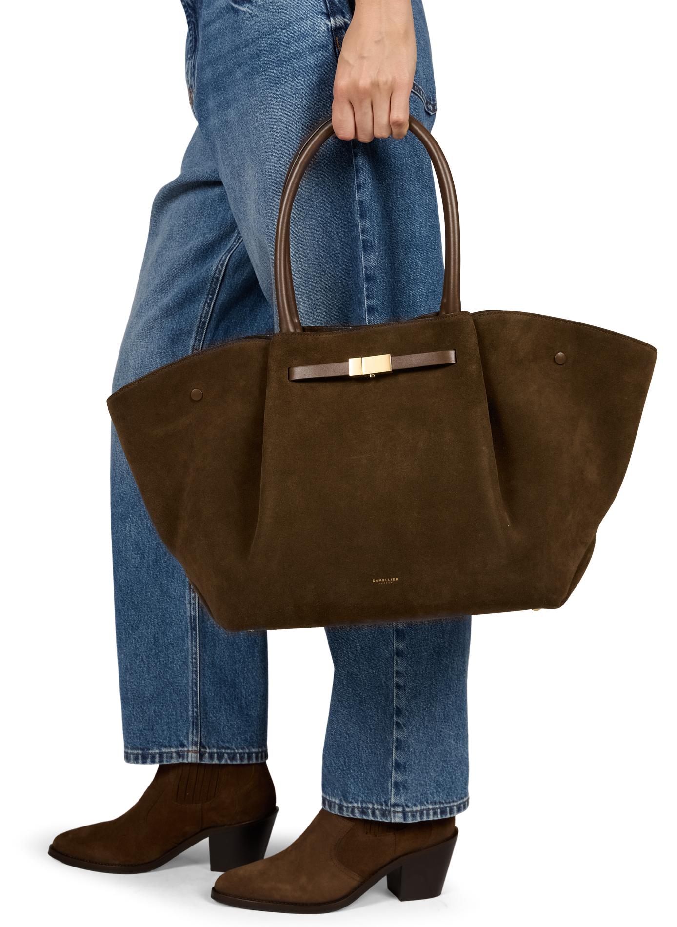 Lederhandtasche DEMELLIER LONDON Braun