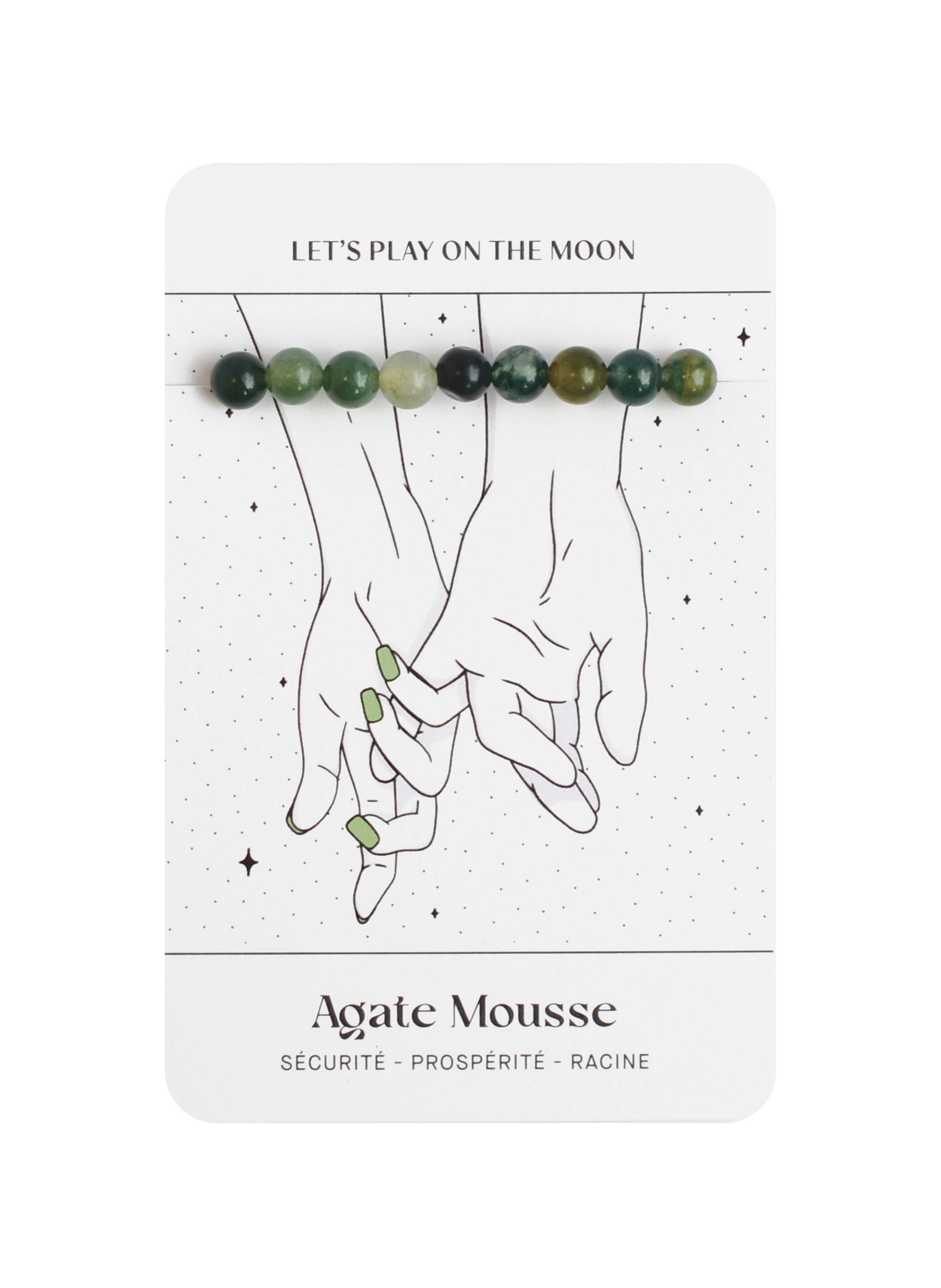 Bracelet Agate mousse