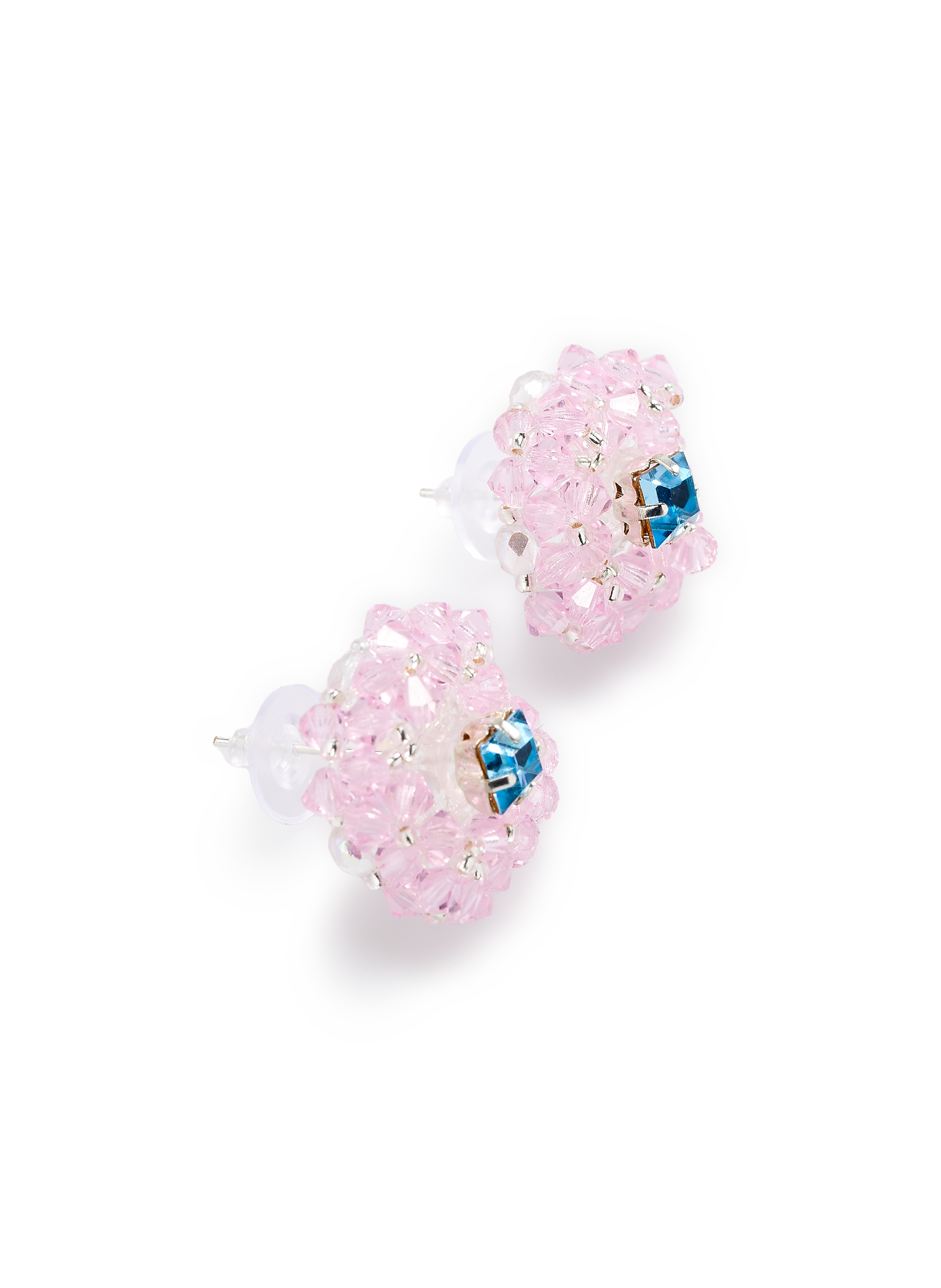 Boucles d'oreille en perles KISSES X Rose