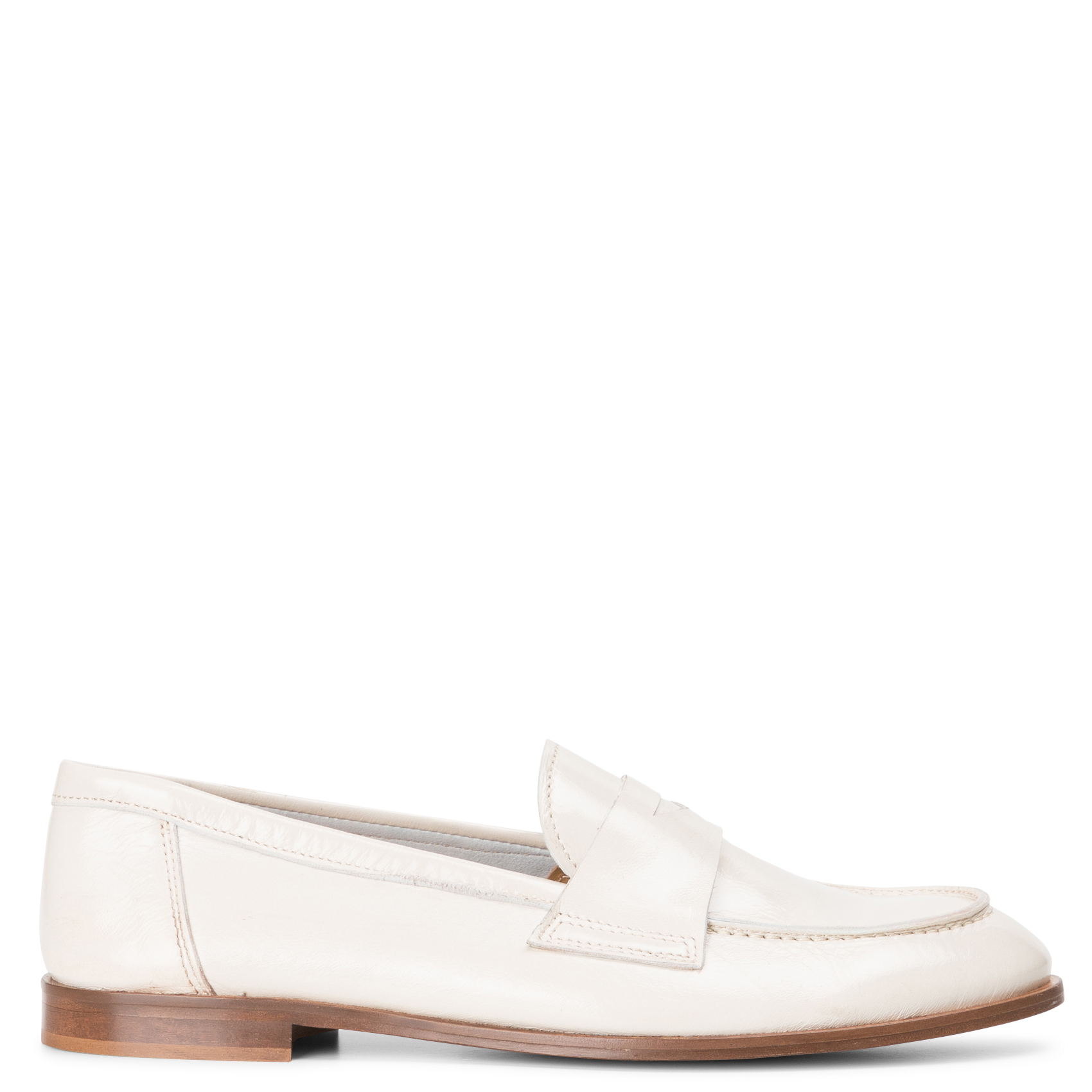 Mocassins en cuir vernis thelma JONAK Blanc