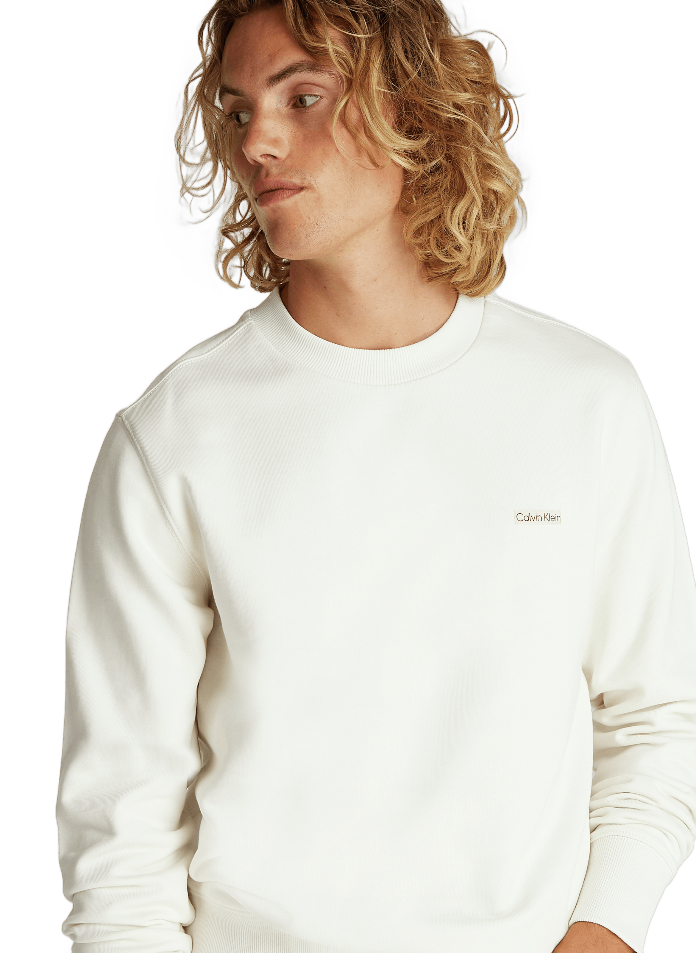 Sweatshirt en coton CALVIN KLEIN Beige