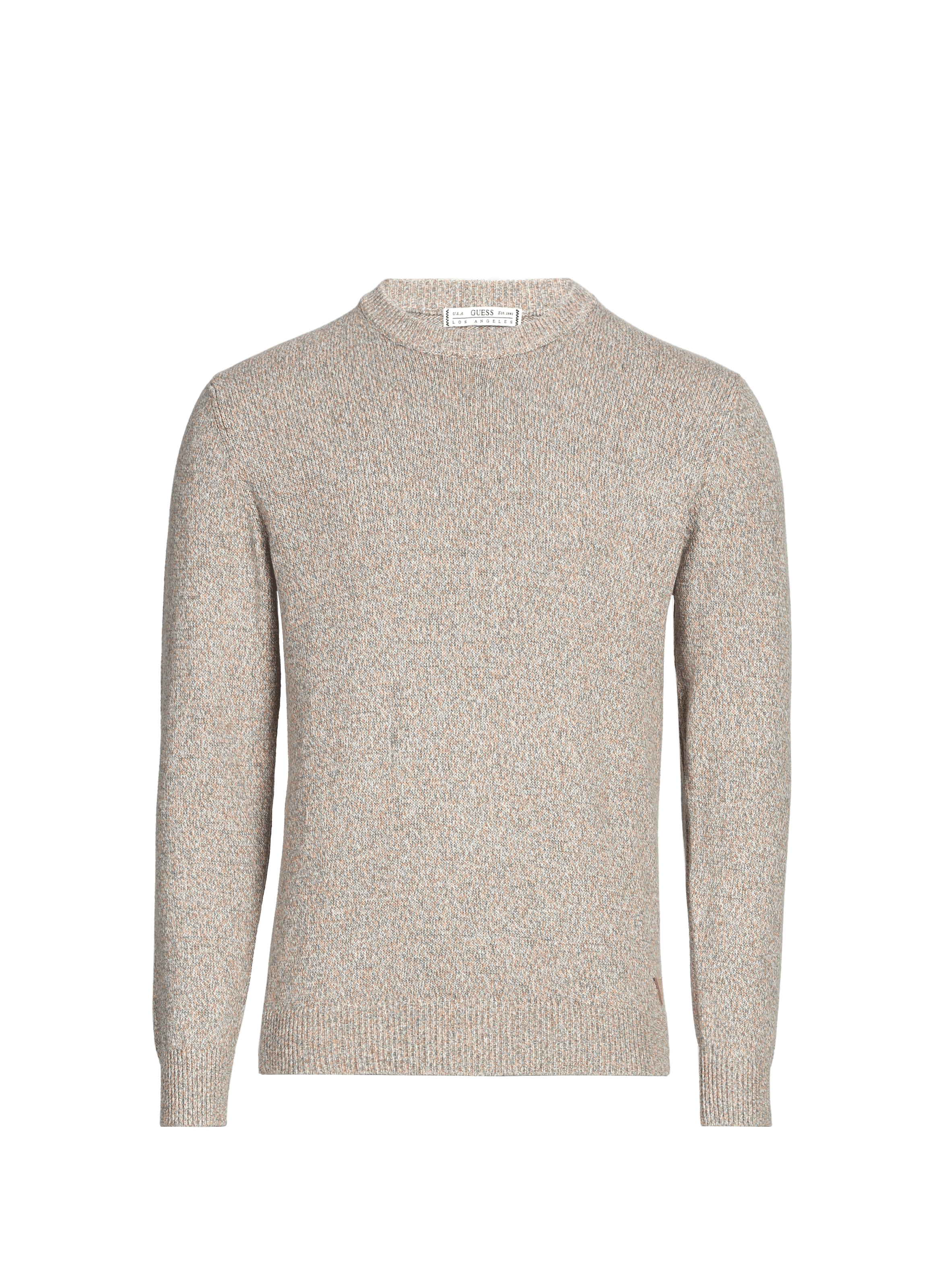 Pull col rond en coton GUESS Multicolore