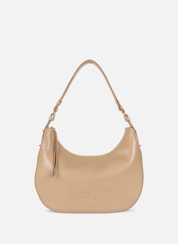 Large hobo bag - Exo Aria Beige by LANCASTER LANCASTER Large hobo bag - Exo Aria Beige