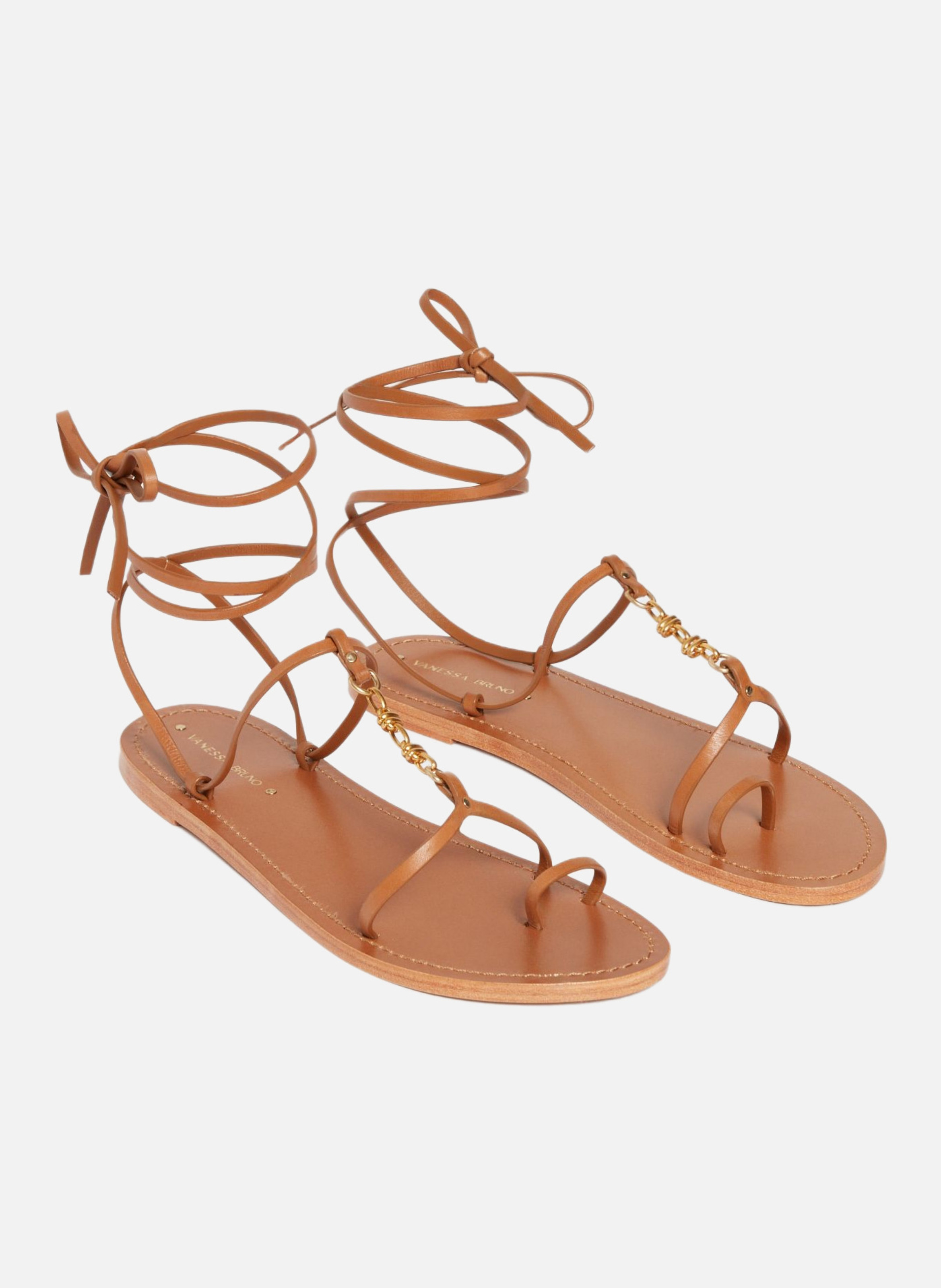 Sandale plate VANESSA BRUNO Marron