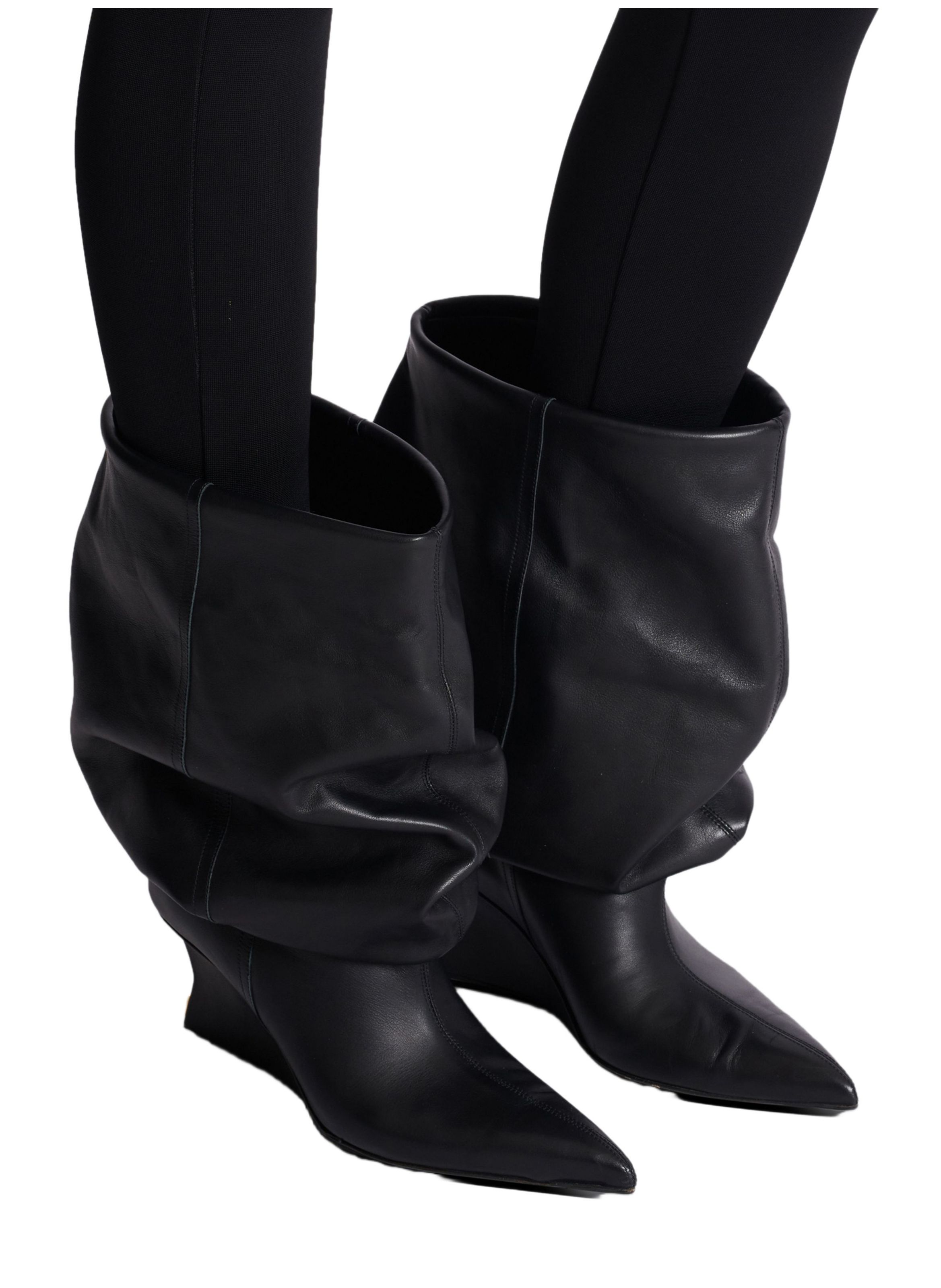 Bottines wedge BALMAIN Noir