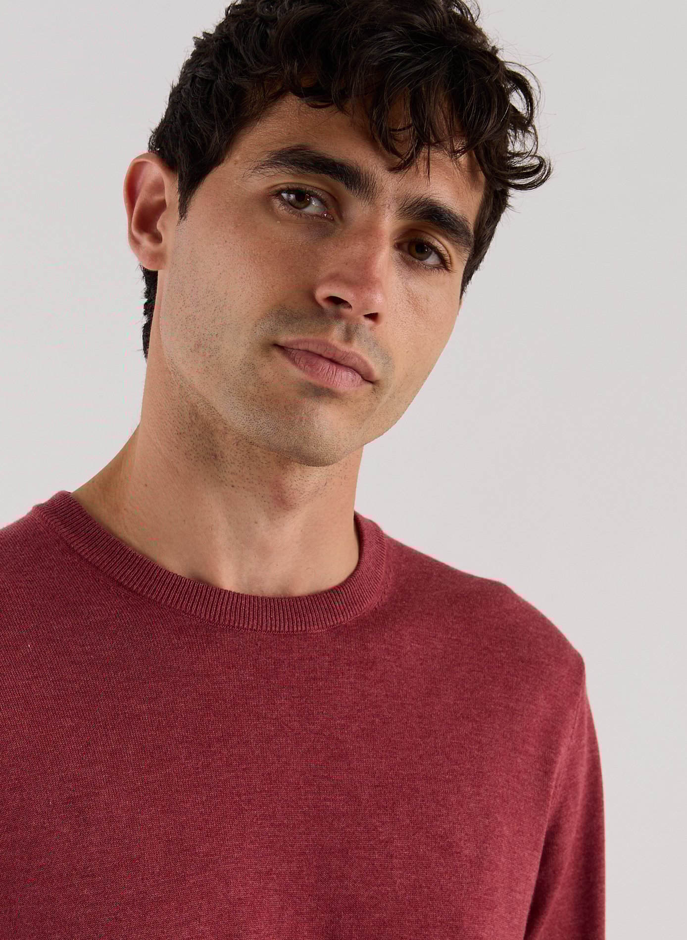 Cotton and linen jumper FACONNABLE Red