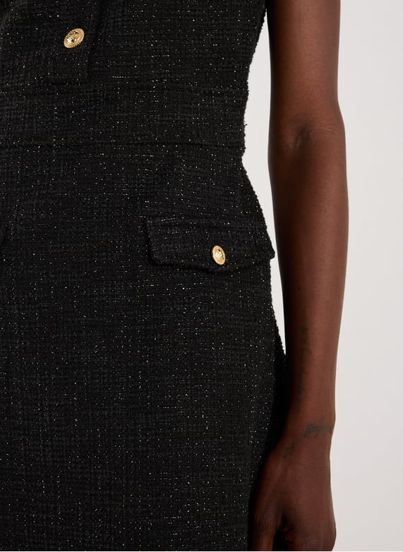 Mini-robe moulante en tweed | Multicolore by GUESS Mini-robe moulante en tweed Multicolore