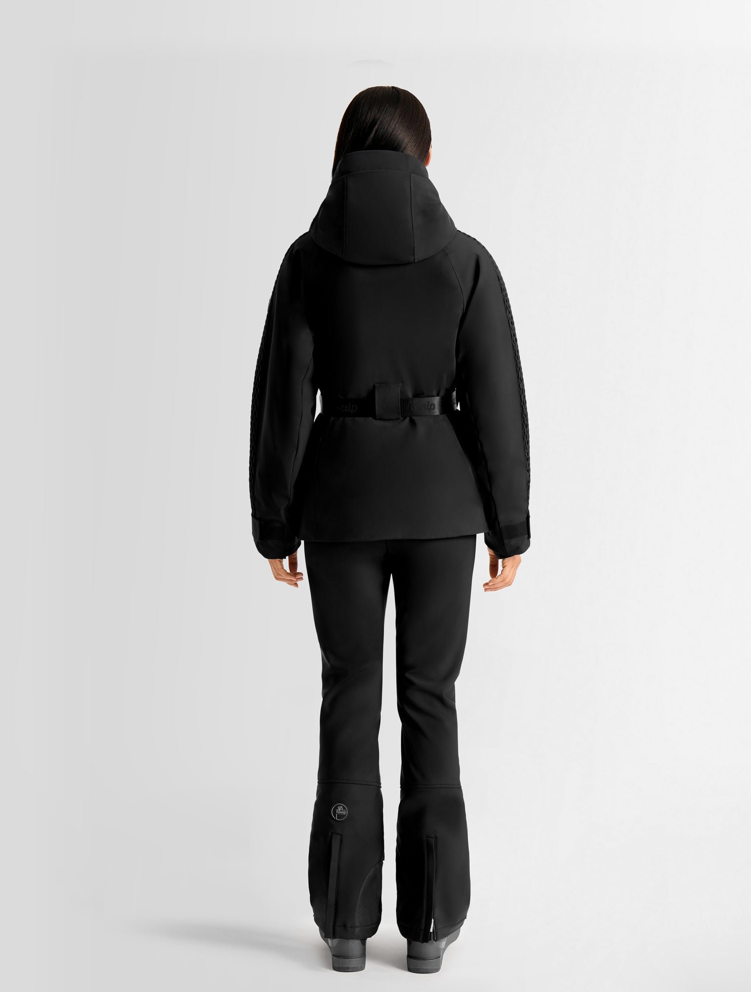 Veste de ski juno col panneaux côtés coupe ample FUSALP Noir