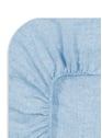 Drap housse en lin lavé | Bleu by AU PRINTEMPS PARIS AU PRINTEMPS PARIS Drap housse en lin lavé | Bleu