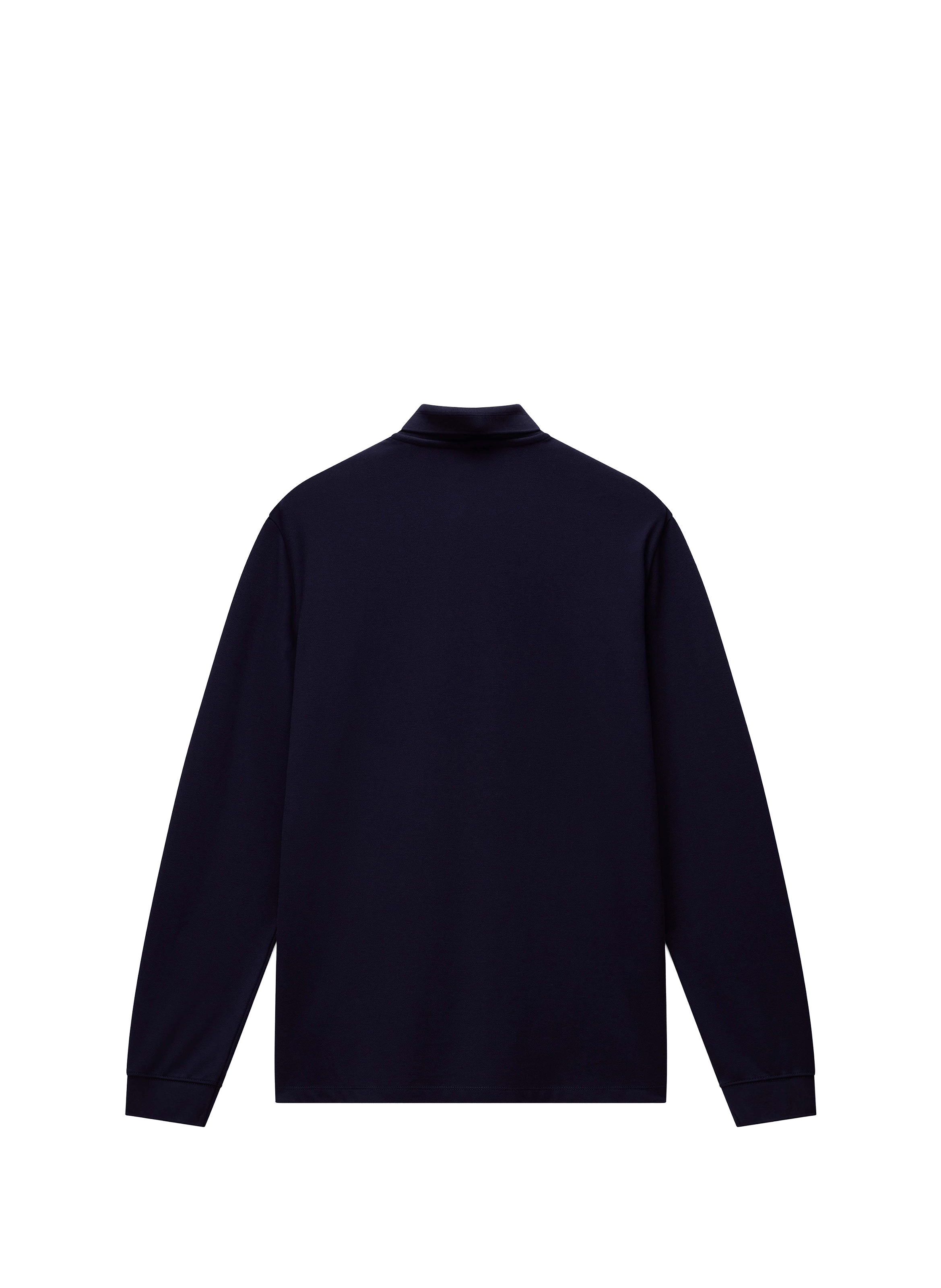 Long-sleeved cotton polo shirt NAPAPIJRI Blue