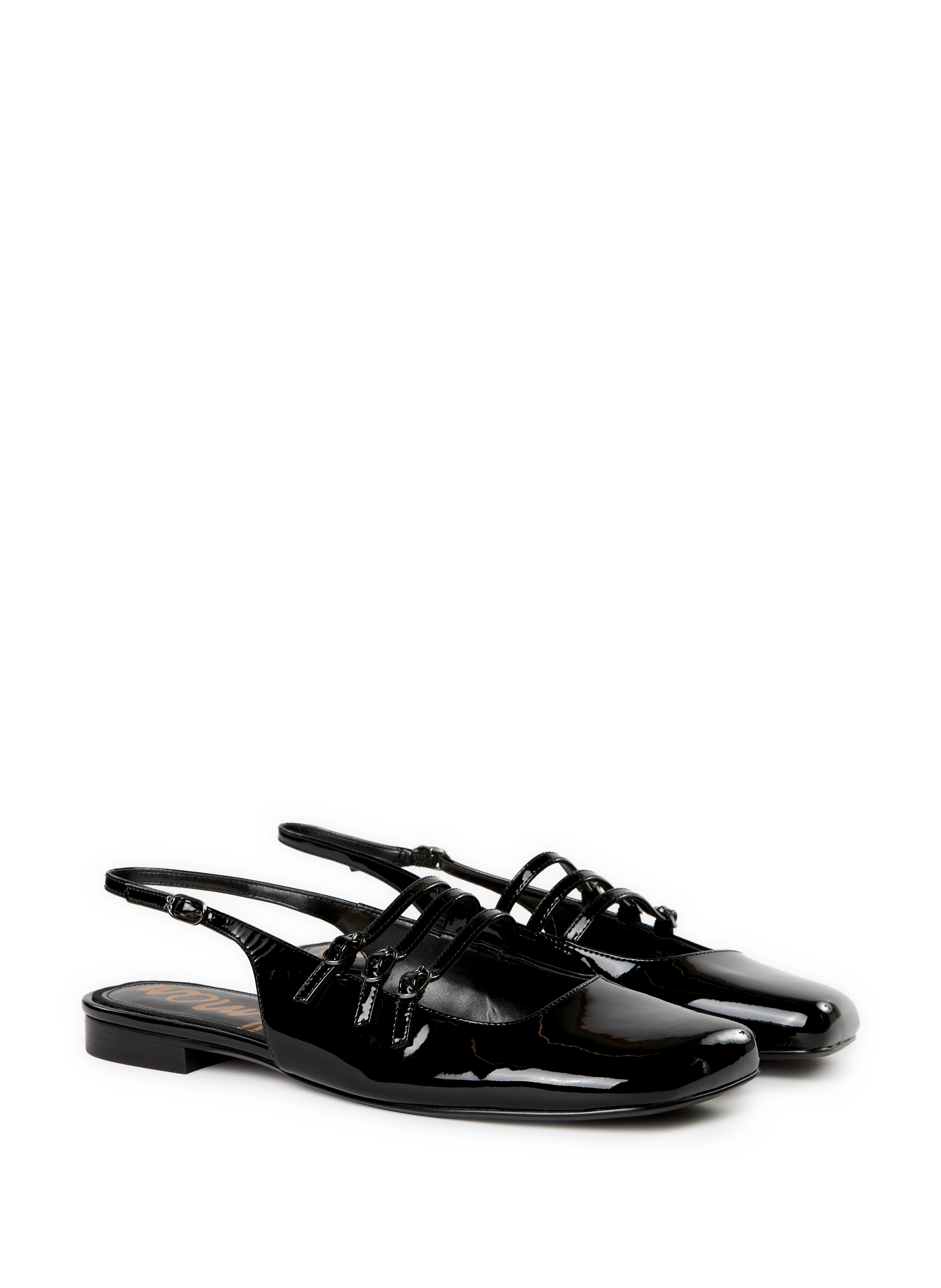 Sling-back en cuir de vache SAM EDELMAN Noir