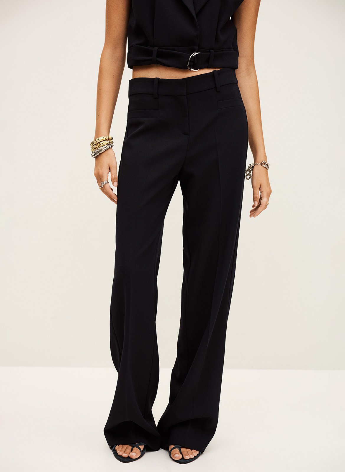 Pantalon large nistachio BA&SH Bleu