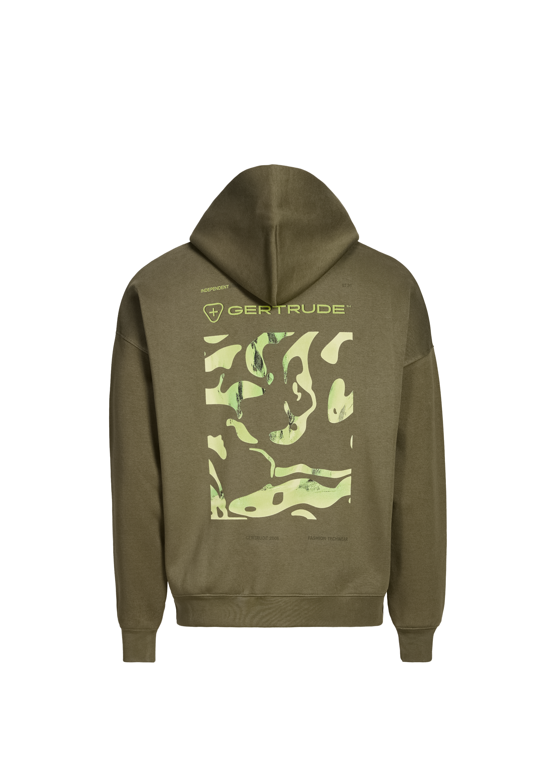 Cotton Blend Hoodie GERTRUDE ET GASTON Khaki