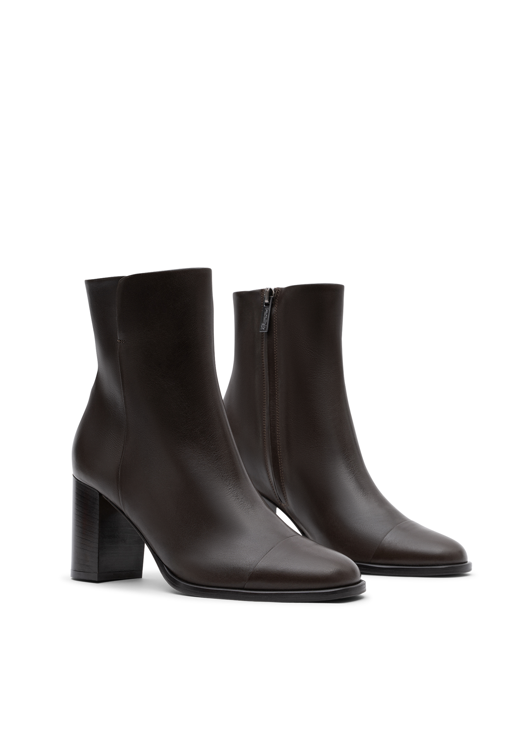 Bottines rimini en veau lisse PARALLELE Marron