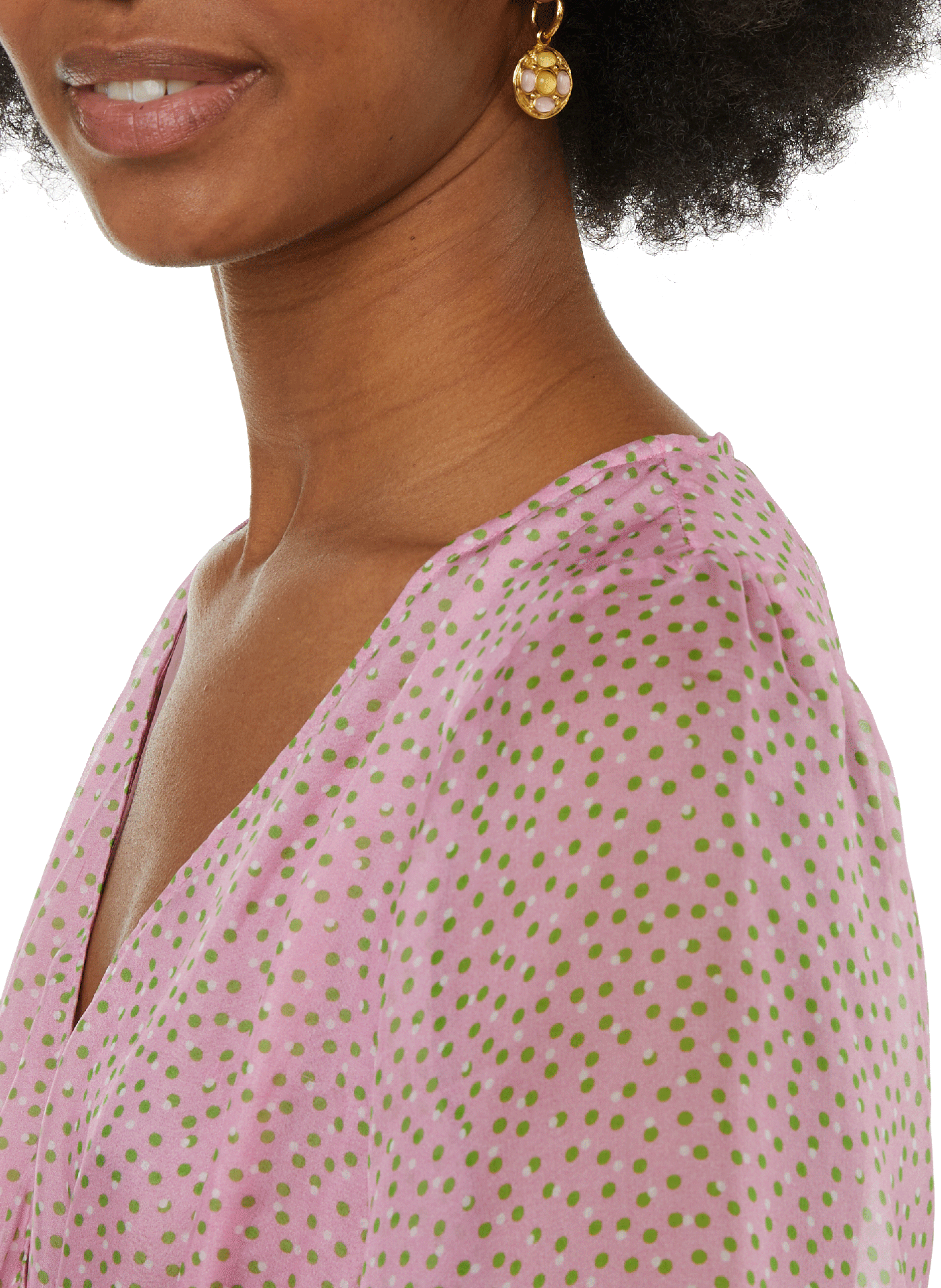 Metro silk midi dress ROSEANNA Pink