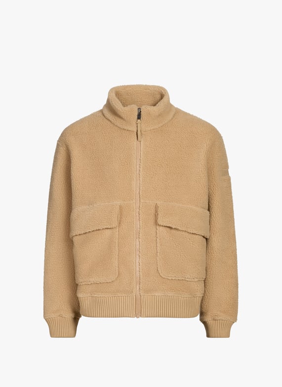 Blouson shearling à col montant | Marron by AIGLE Blouson shearling à col montant Marron