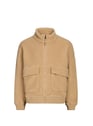 Blouson shearling à col montant | Marron by AIGLE AIGLE Blouson shearling à col montant | Marron