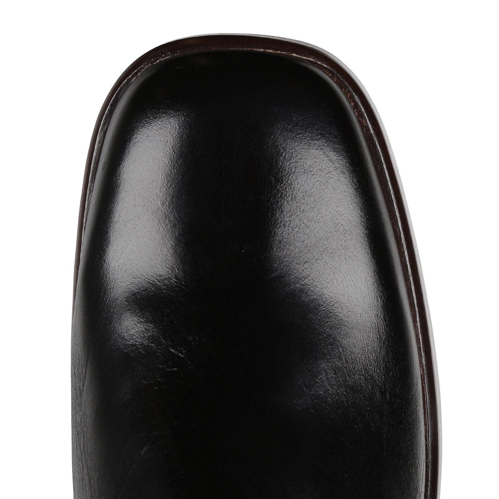 Bottes talons hauts bout carré en cuir betina JONAK Noir