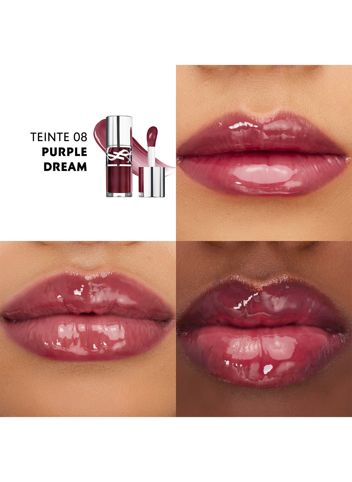 YSL Loveshine Gloss soin effet repulpant YVES SAINT LAURENT 8 purple dream