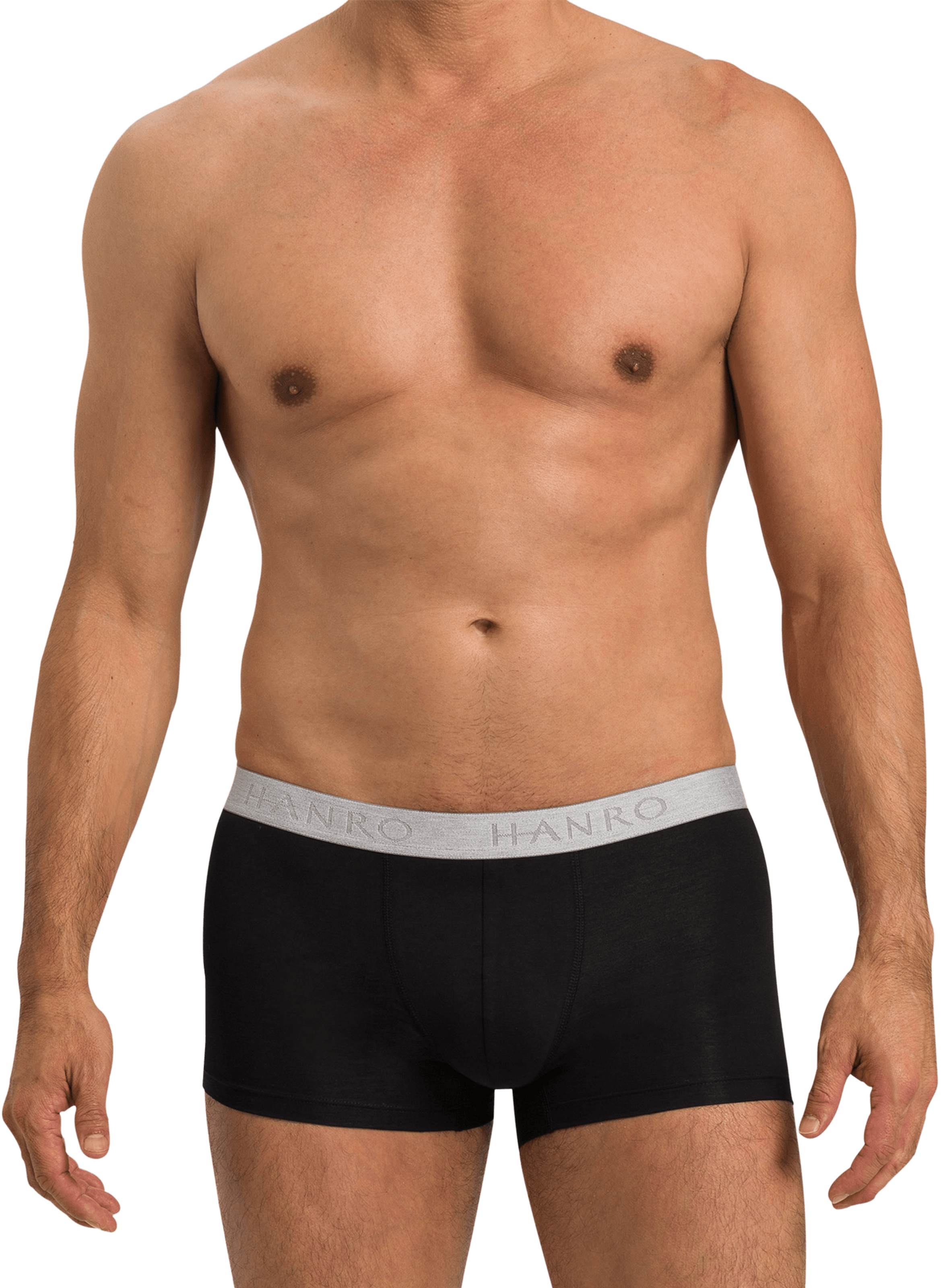 Set of two cotton boxers HANRO Black