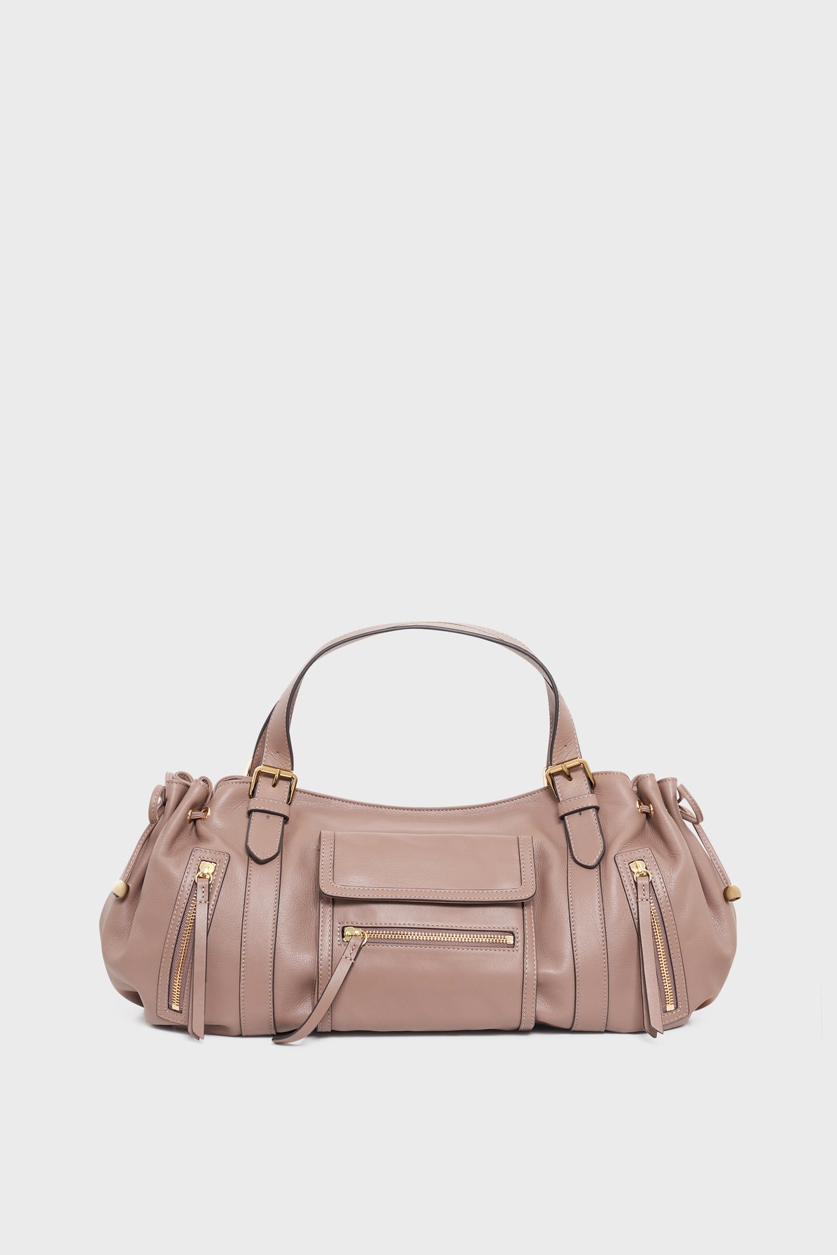 Sac à main en cuir avec poches zippées - st germain GERARD DAREL Rose
