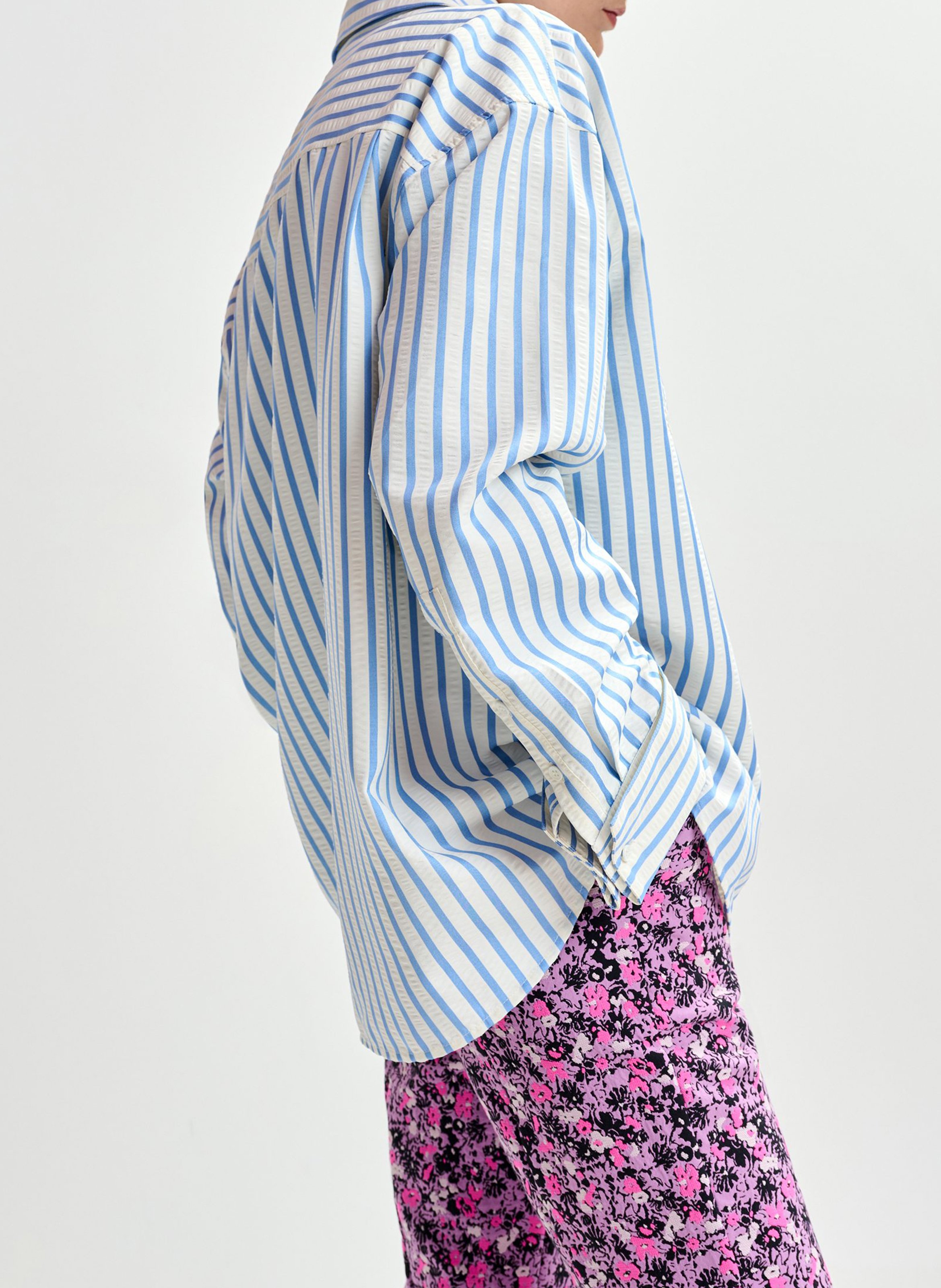 Chemise oversize à rayures Janna ESSENTIEL ANTWERP Blanc