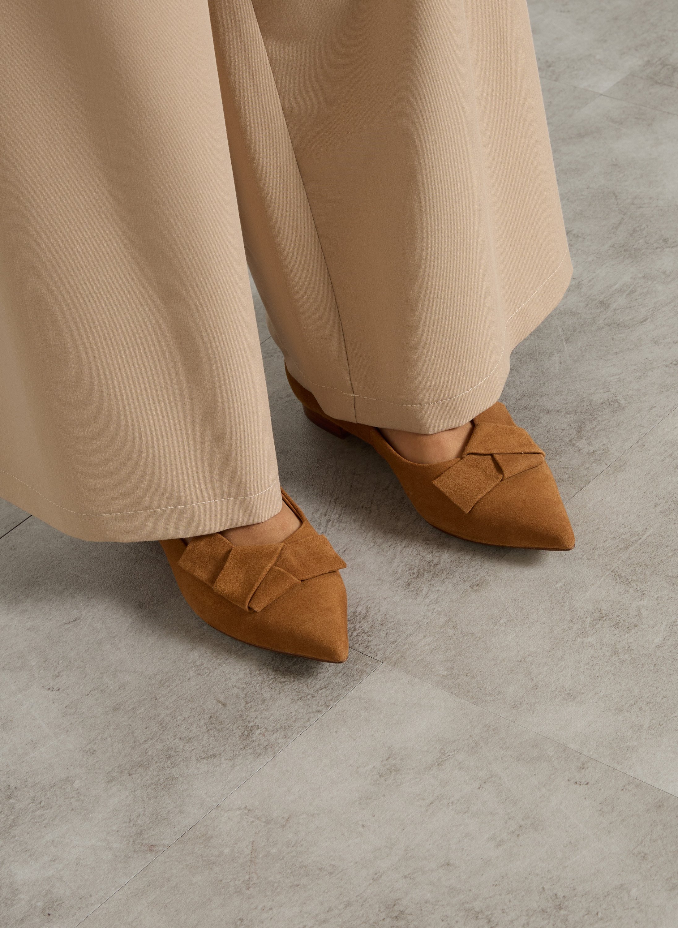 Ballerines en cuir sarah MAISON 123 Beige