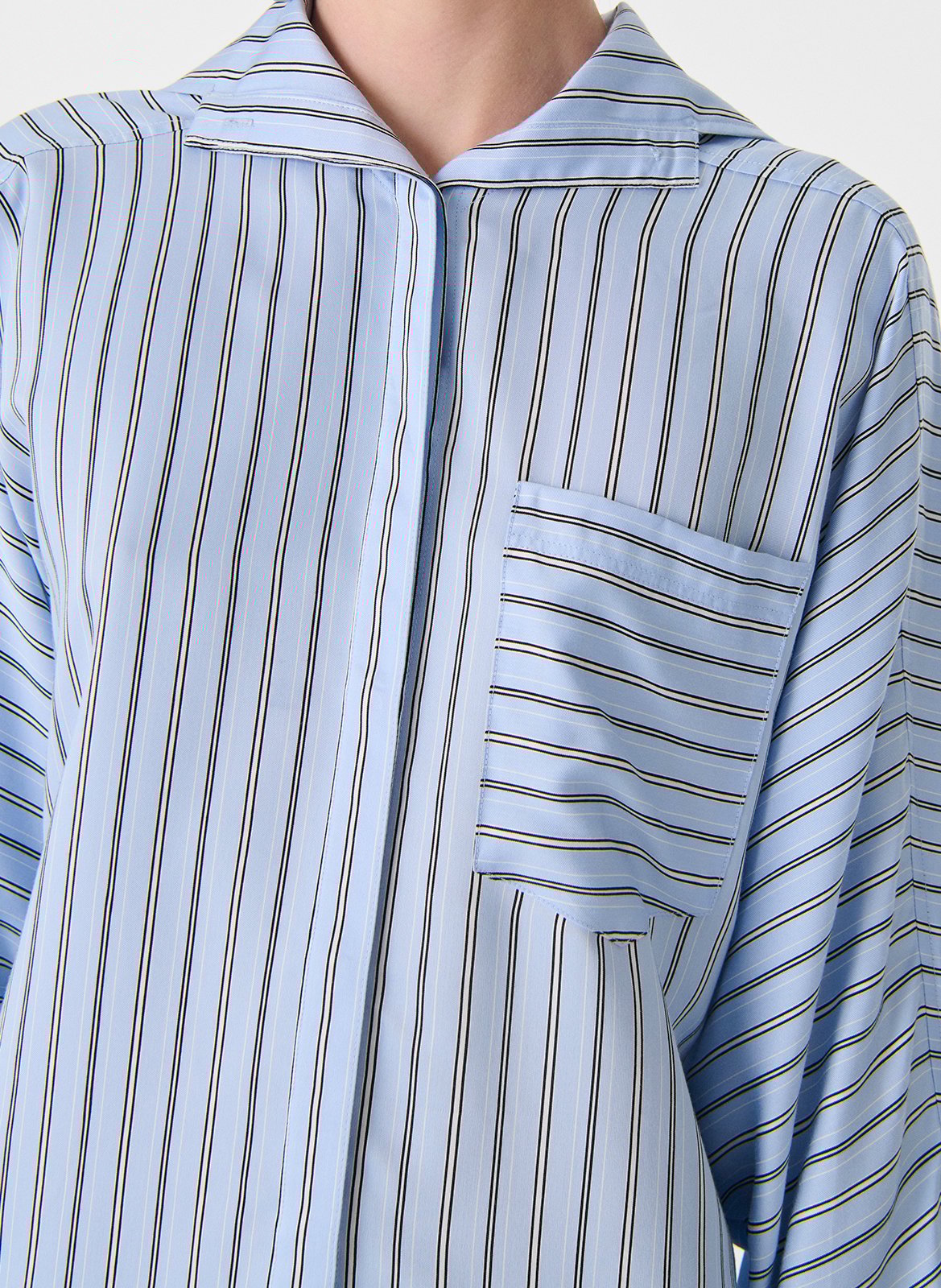 Chemise ample à rayures nynnon IRO Bleu