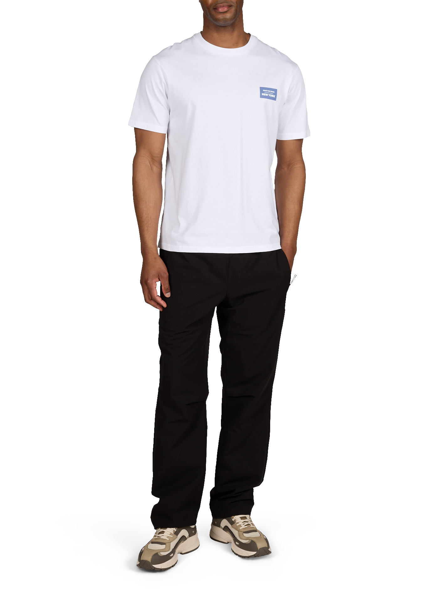 Tee-shirt col rond en coton SAVE THE DUCK Blanc