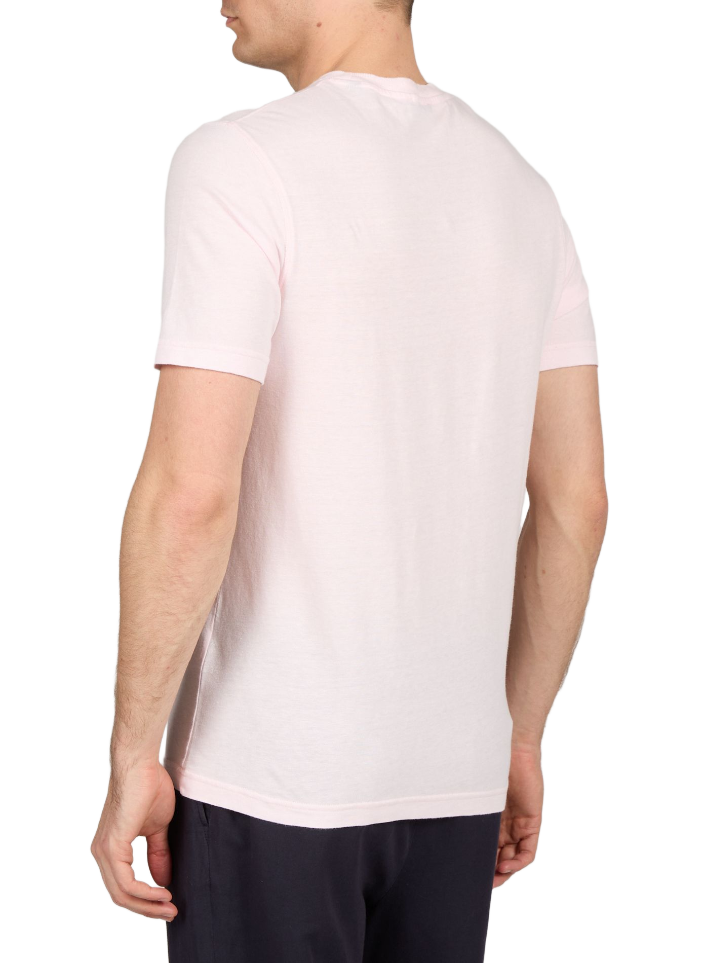 T-shirt à col rond en coton et lin EDEN PARK Rose