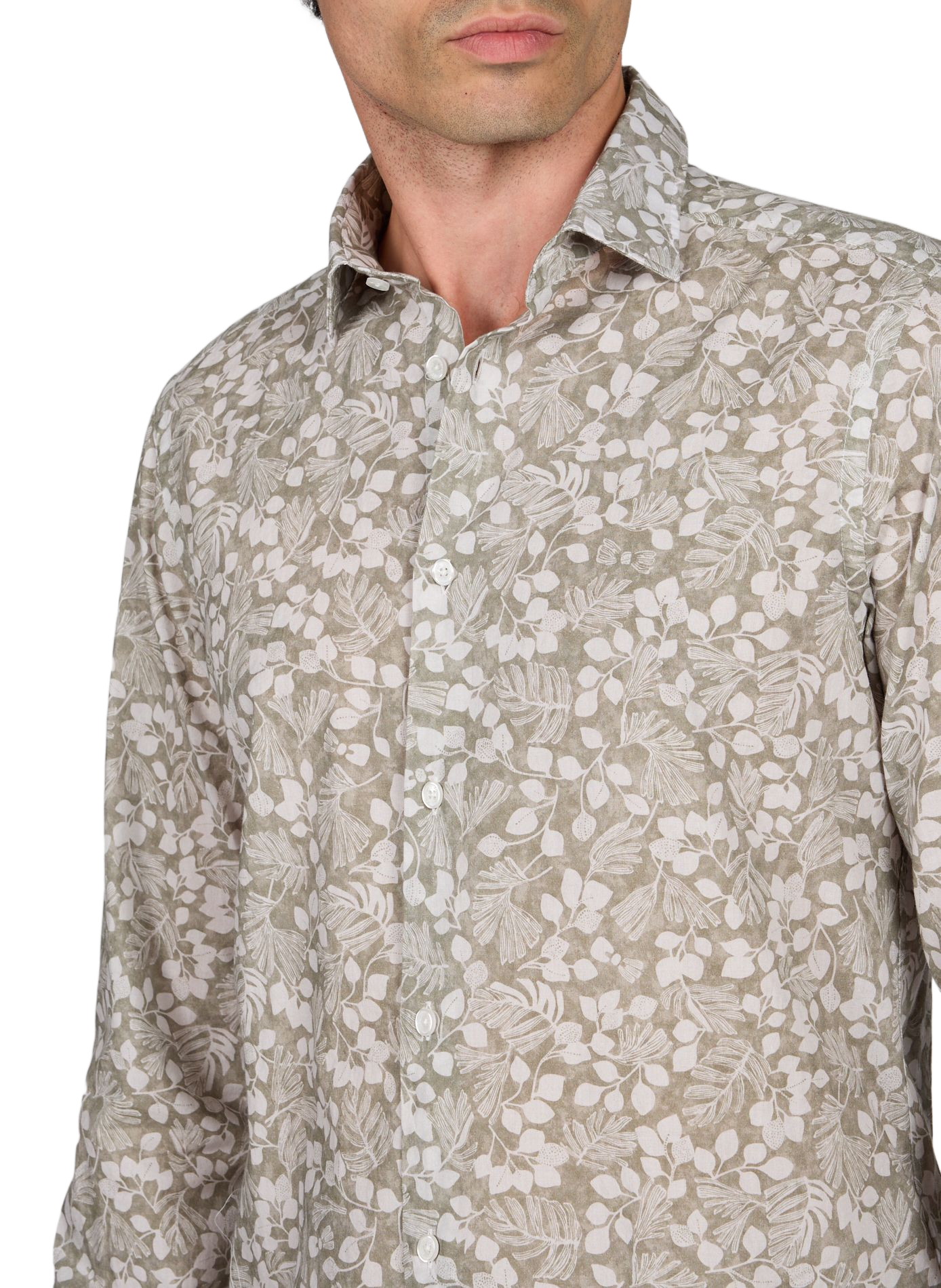 Chemise droite imprimée EDEN PARK Beige