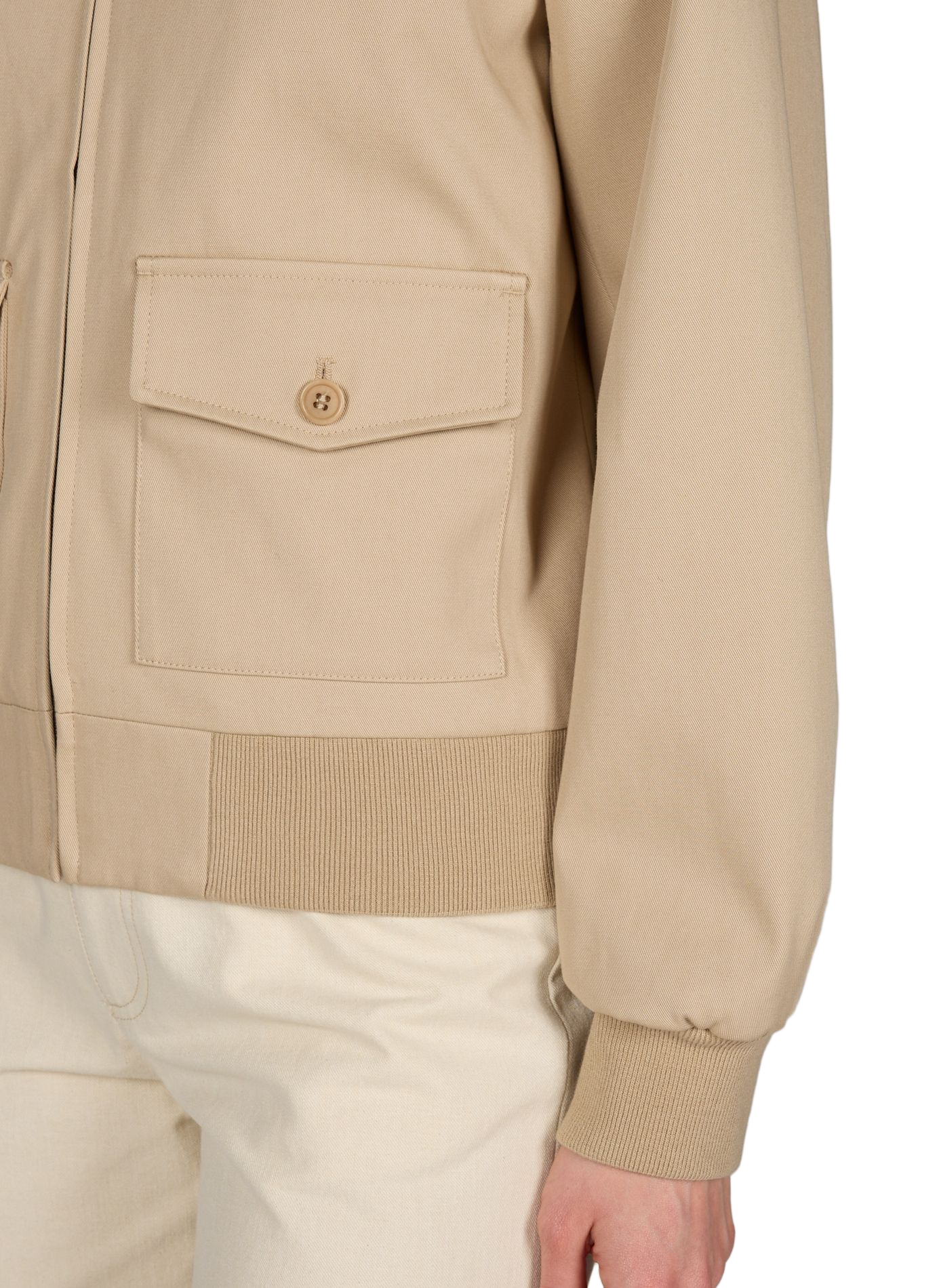 Jacket with classic cotton collar A.P.C. Beige