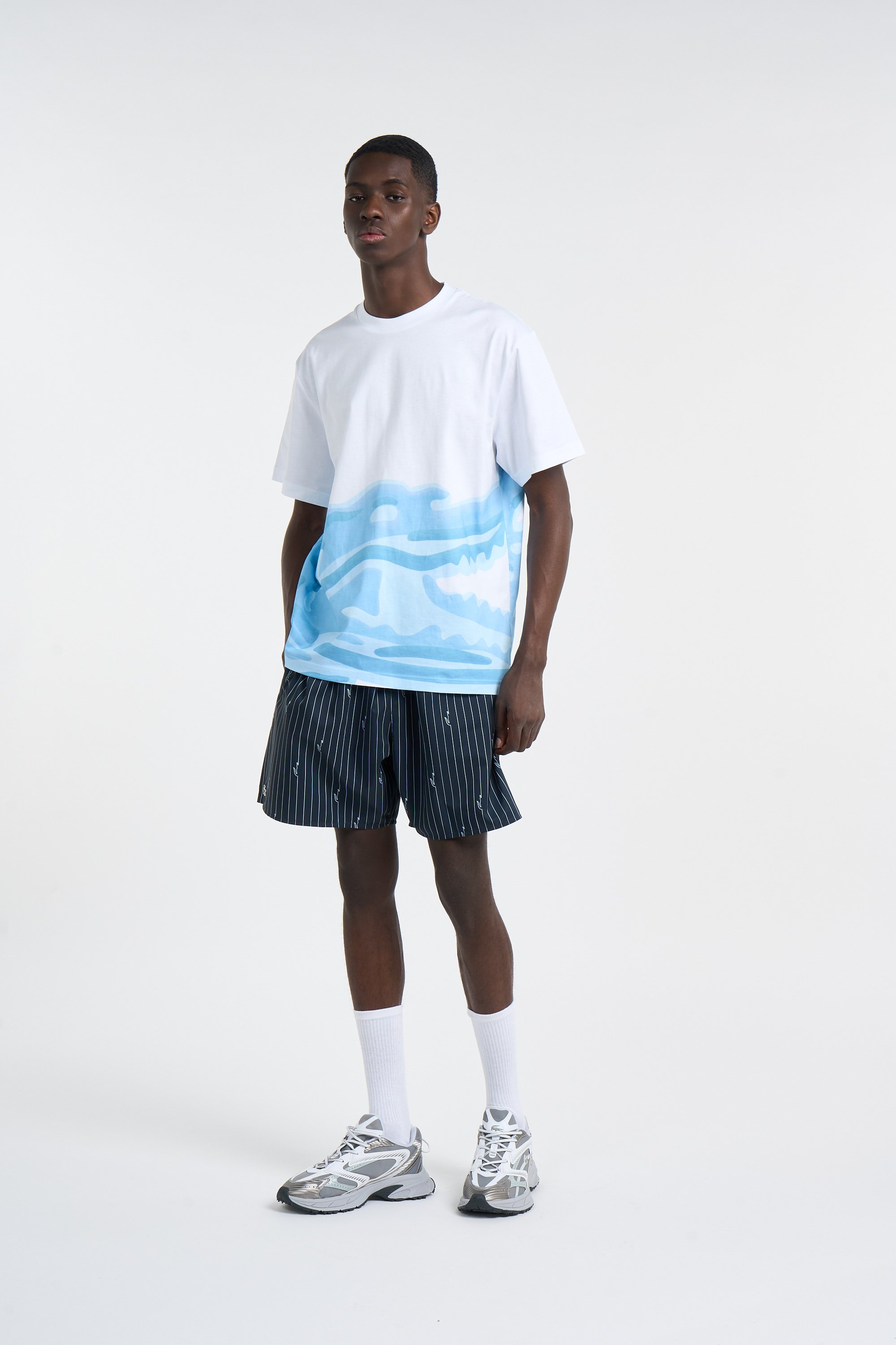 Baskets l003 neo shot LACOSTE Argent