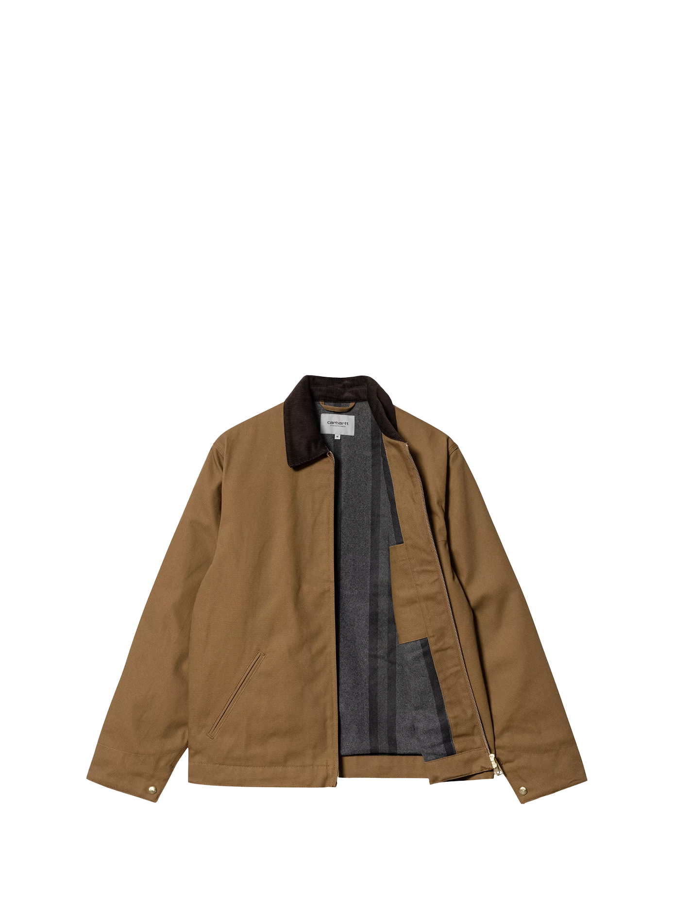 Oversized Detroit cotton jacket CARHARTT WIP Brown
