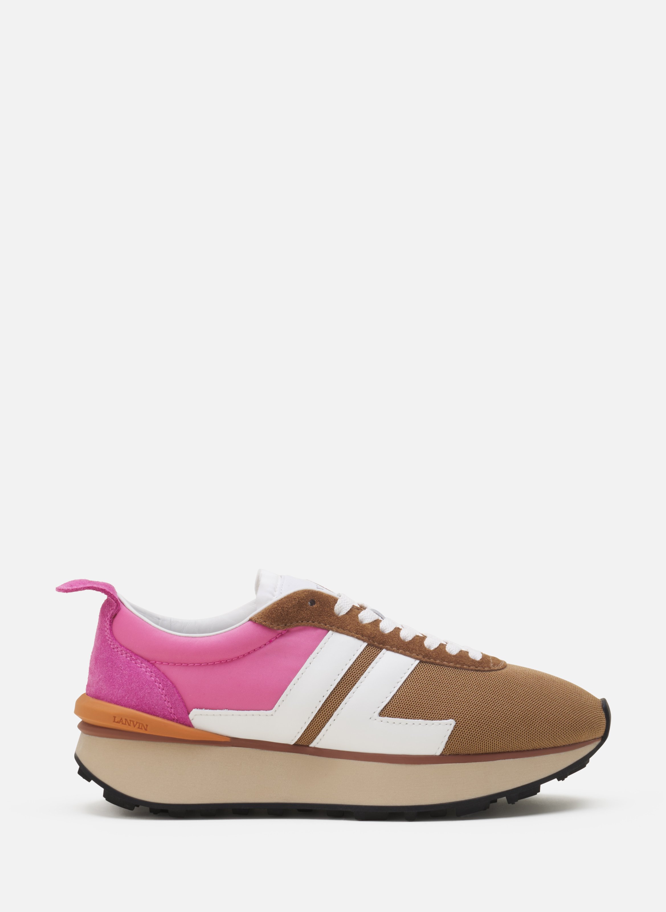 Sneakers bumpr en nylon et mesh LANVIN Rose