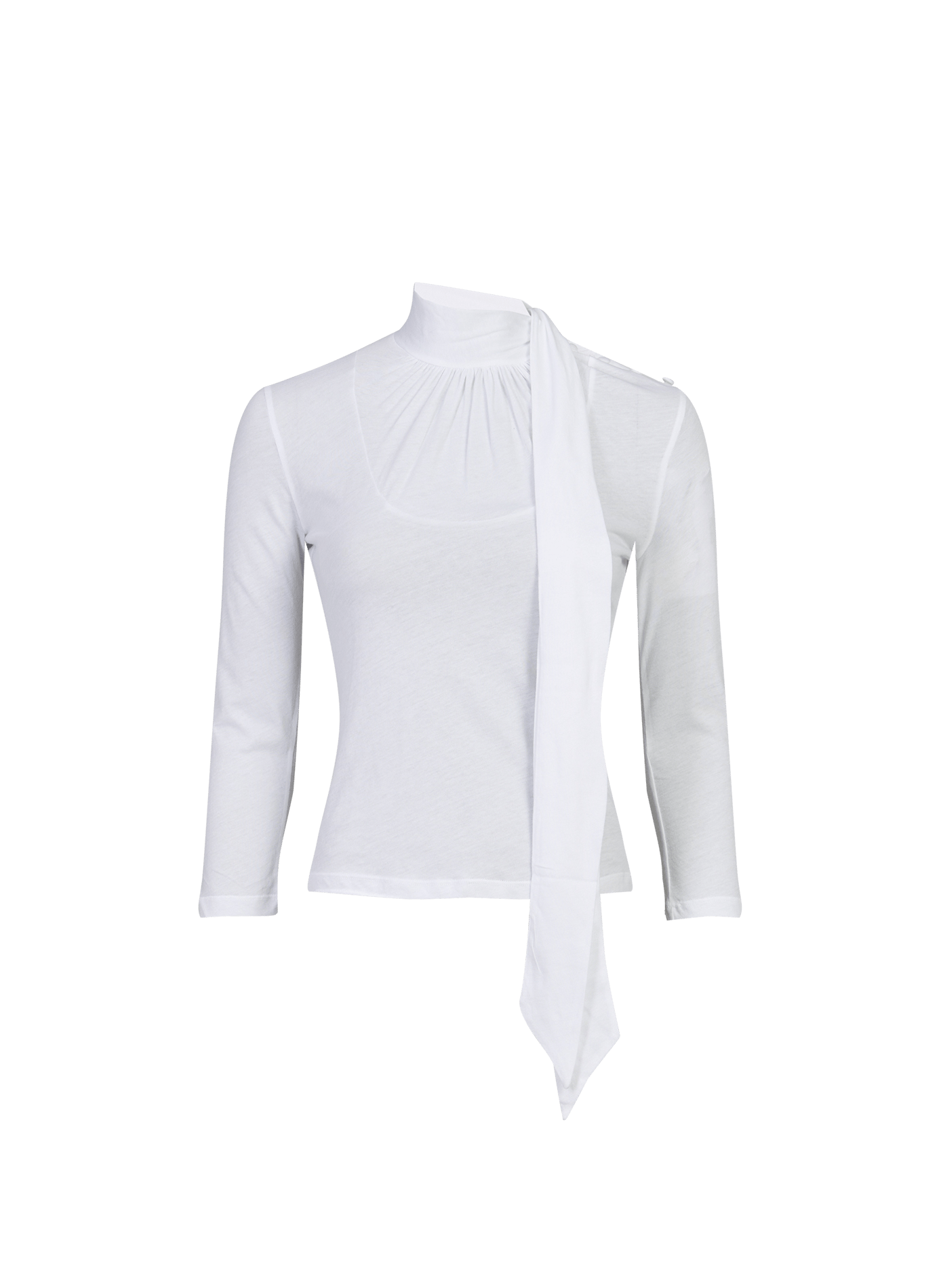 Cotton tie-neck t-shirt GIMAGUAS White