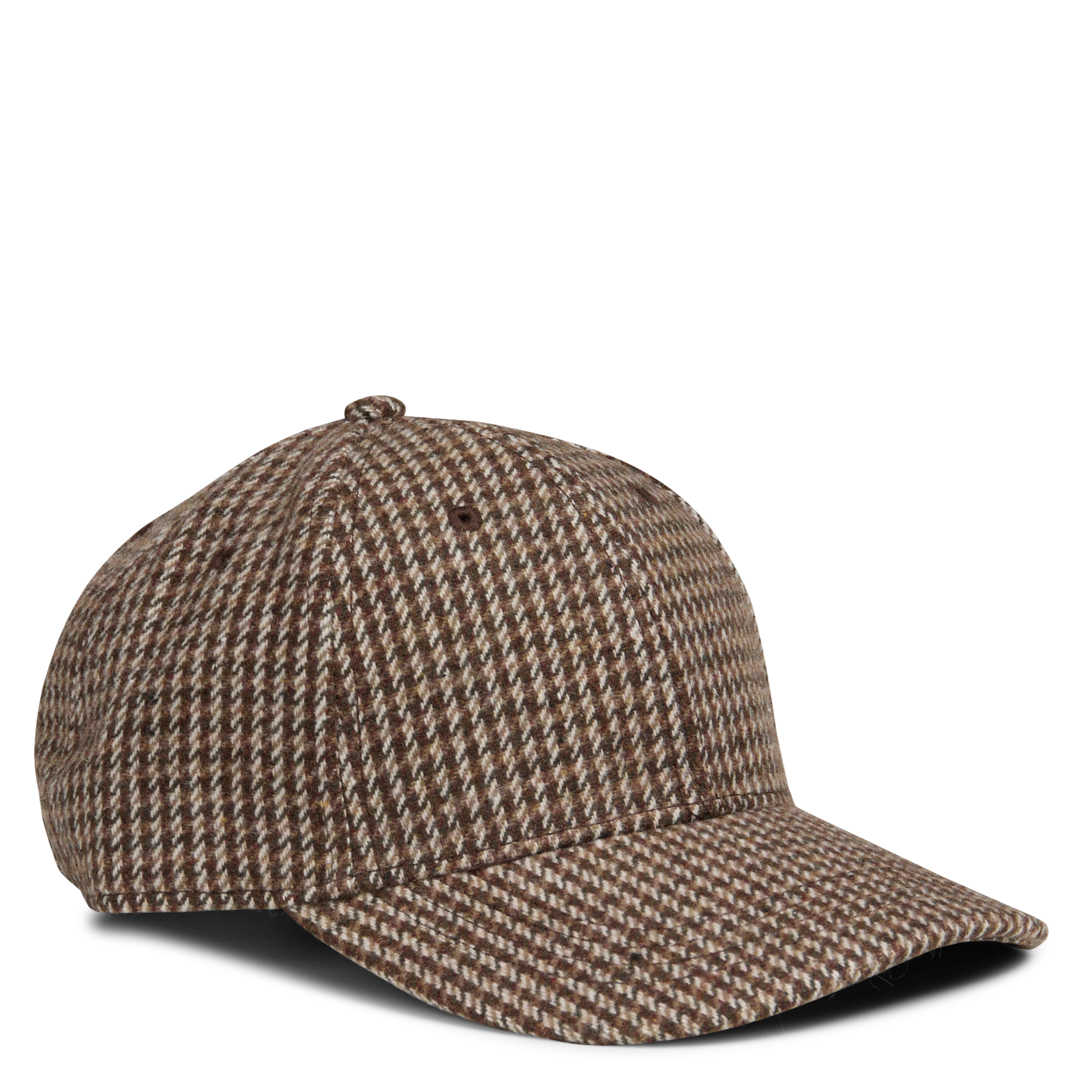 Casquette motif pied de poule gabby  Camel clair