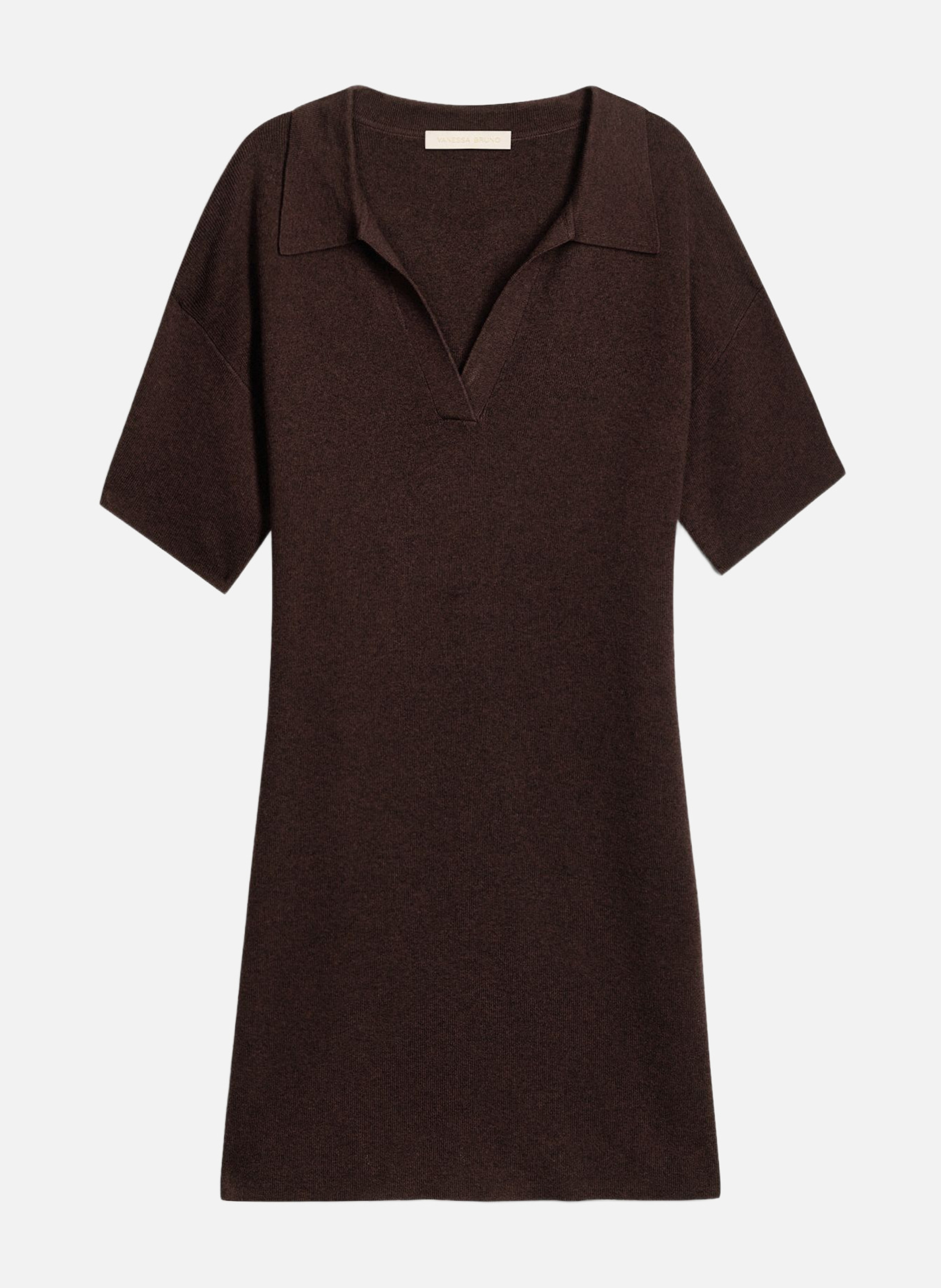Robe courte polo hermosa VANESSA BRUNO Marron