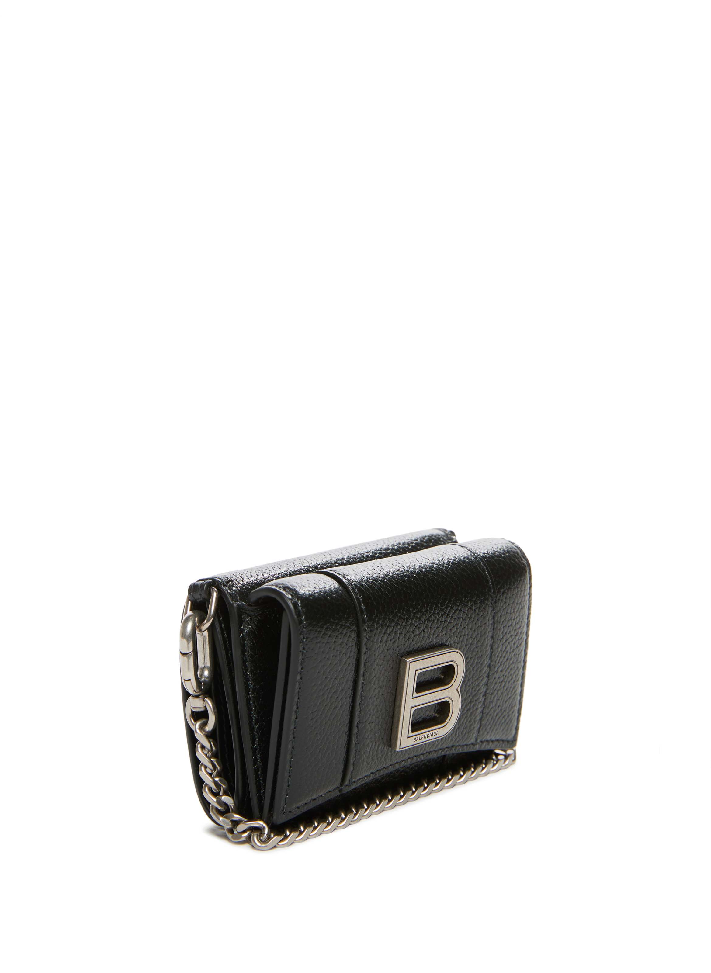 Portefeuille Hourglass en cuir de veau