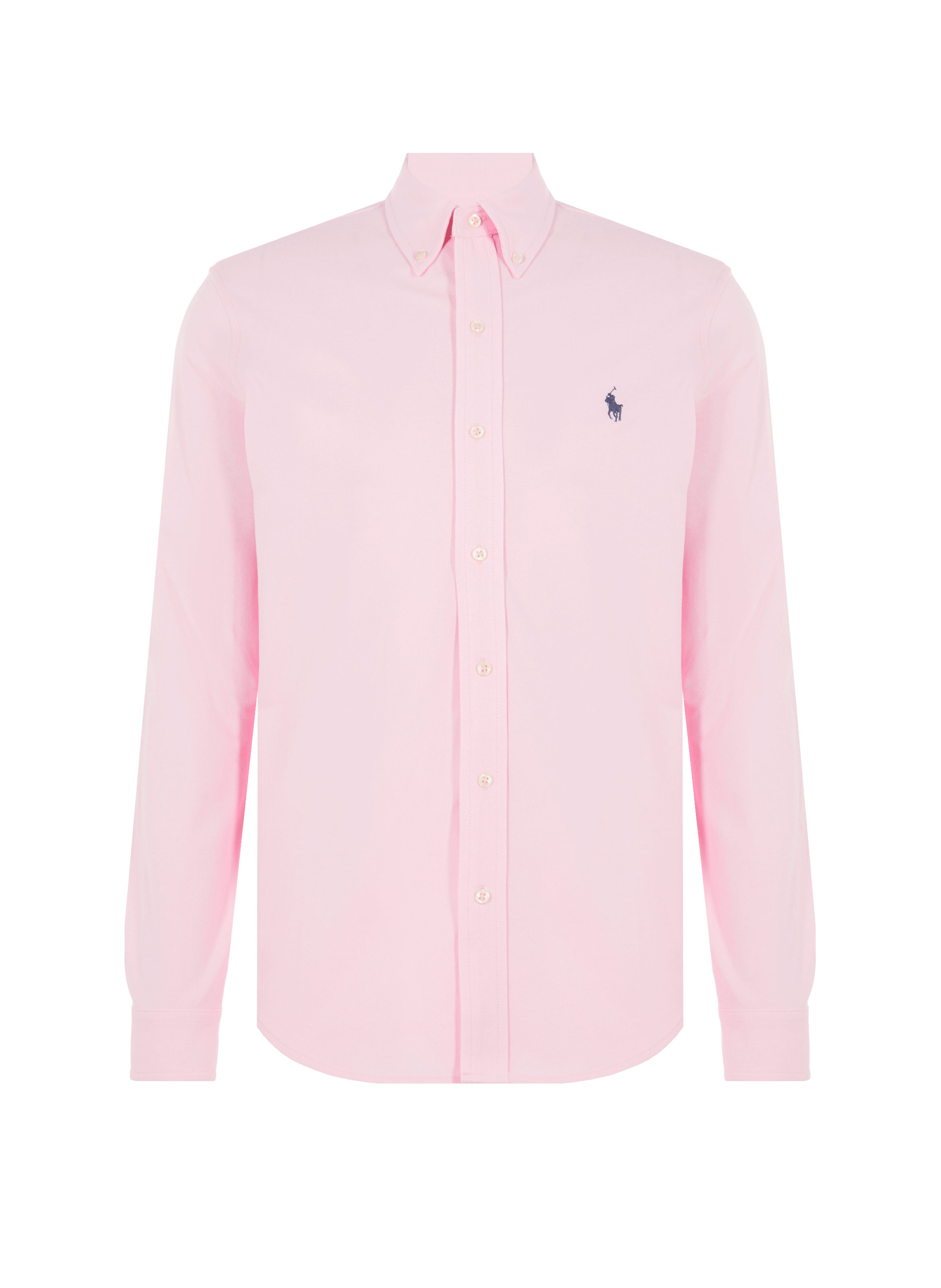 POLO RALPH LAUREN Chemise droite en maille piqué de coton Rose