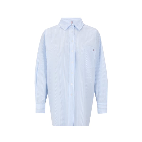 Chemise rayée oversize en coton organique