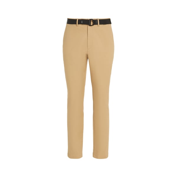 Pantalon chino ceinturé