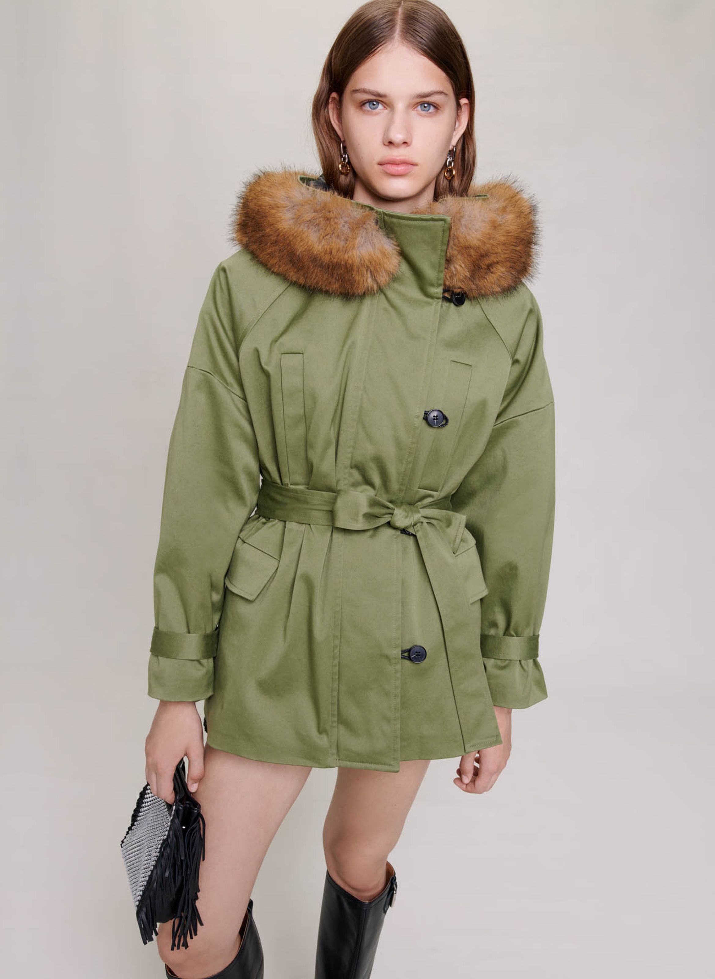 PARKA CAPUCHE MAJE pour FEMME Printemps