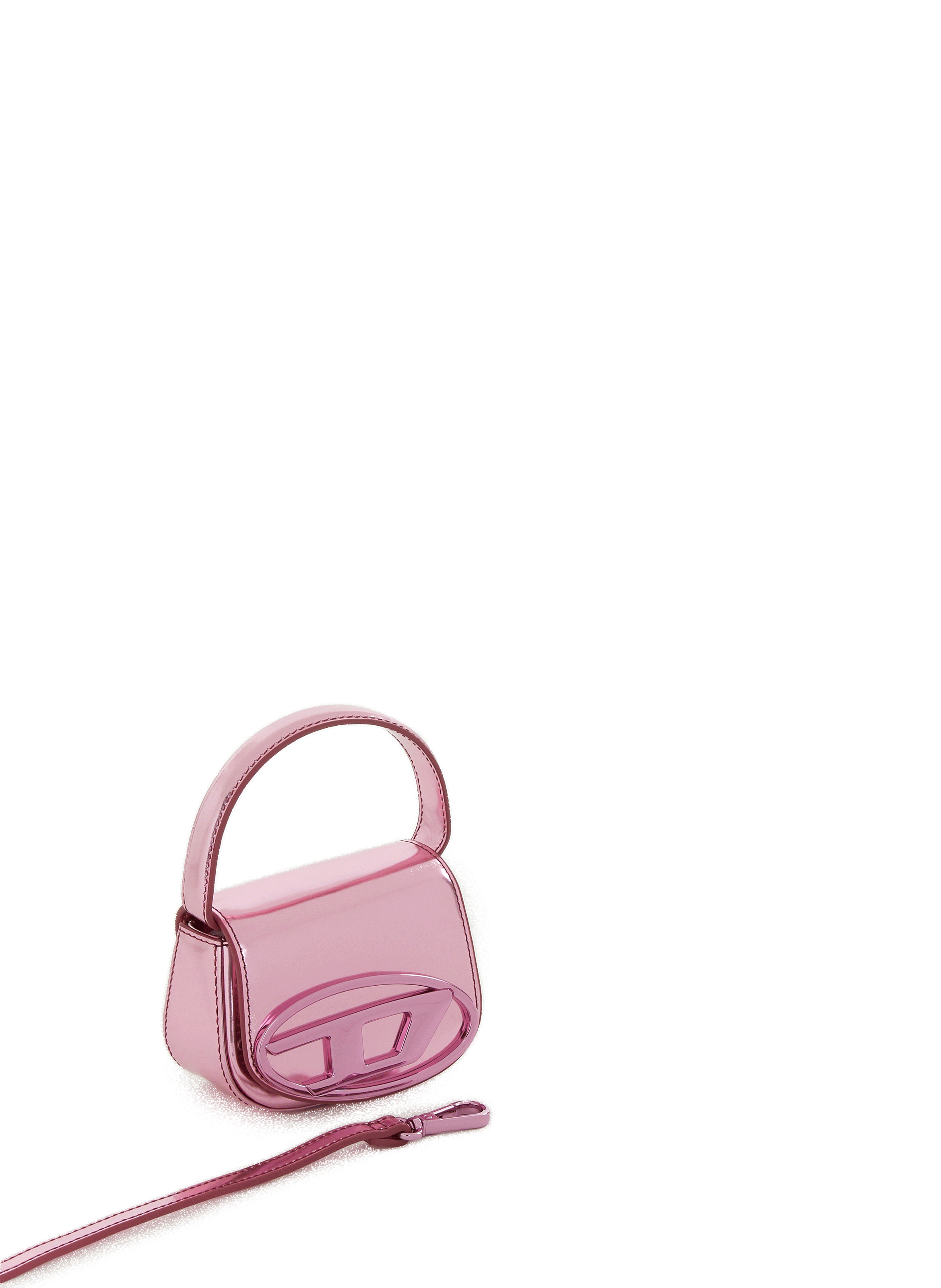 Mini sac en cuir métallisé