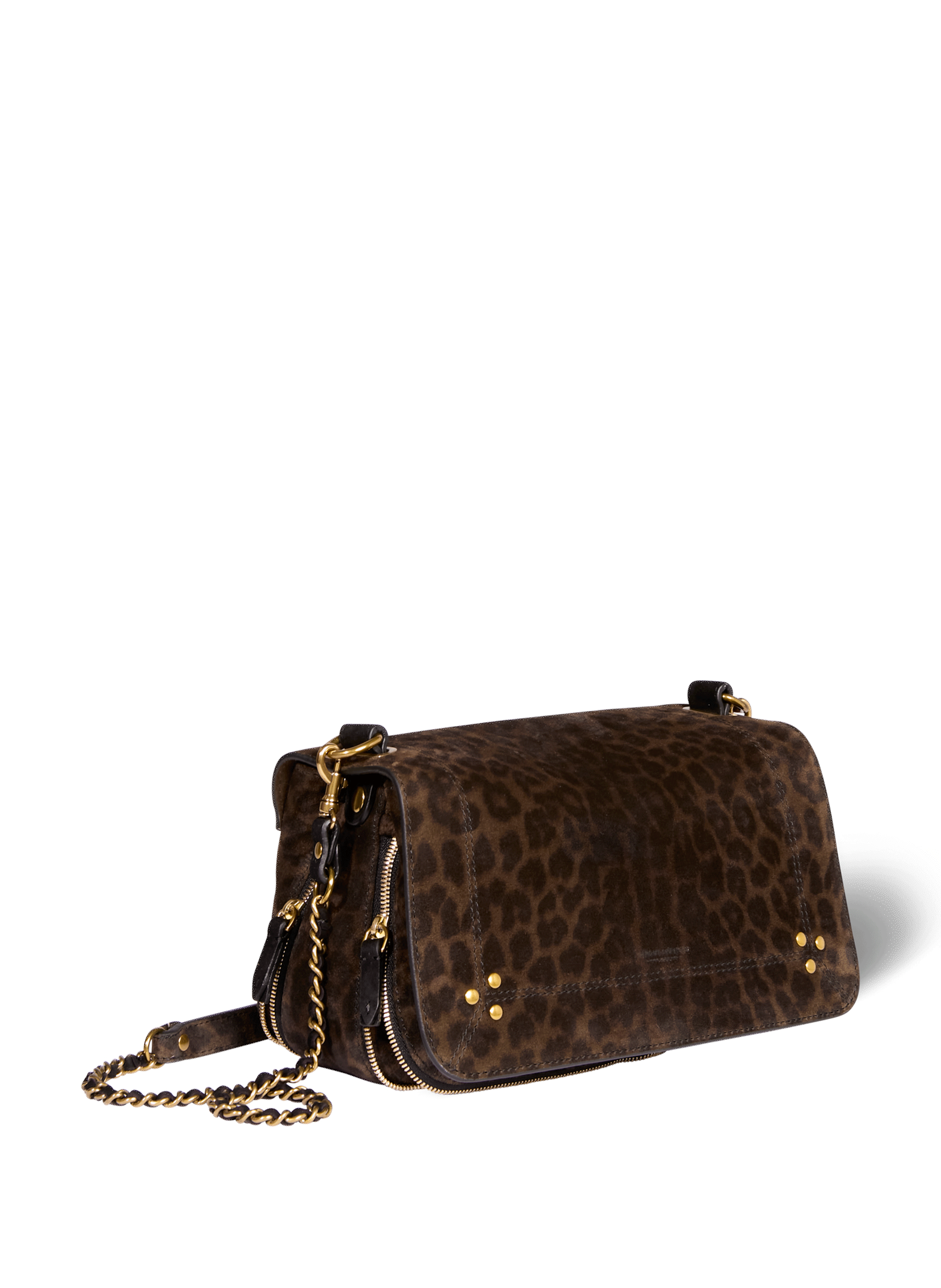Bobi leopard-print shoulder bag JÉRÔME DREYFUSS Khaki