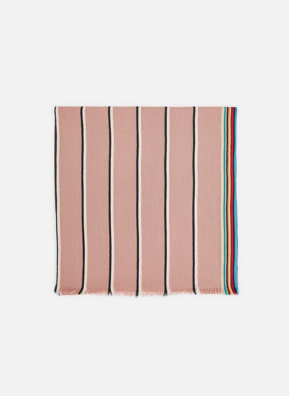 Wool and cashmere scarf Pink by PAUL SMITH PAUL SMITH Wool and cashmere scarf Pink