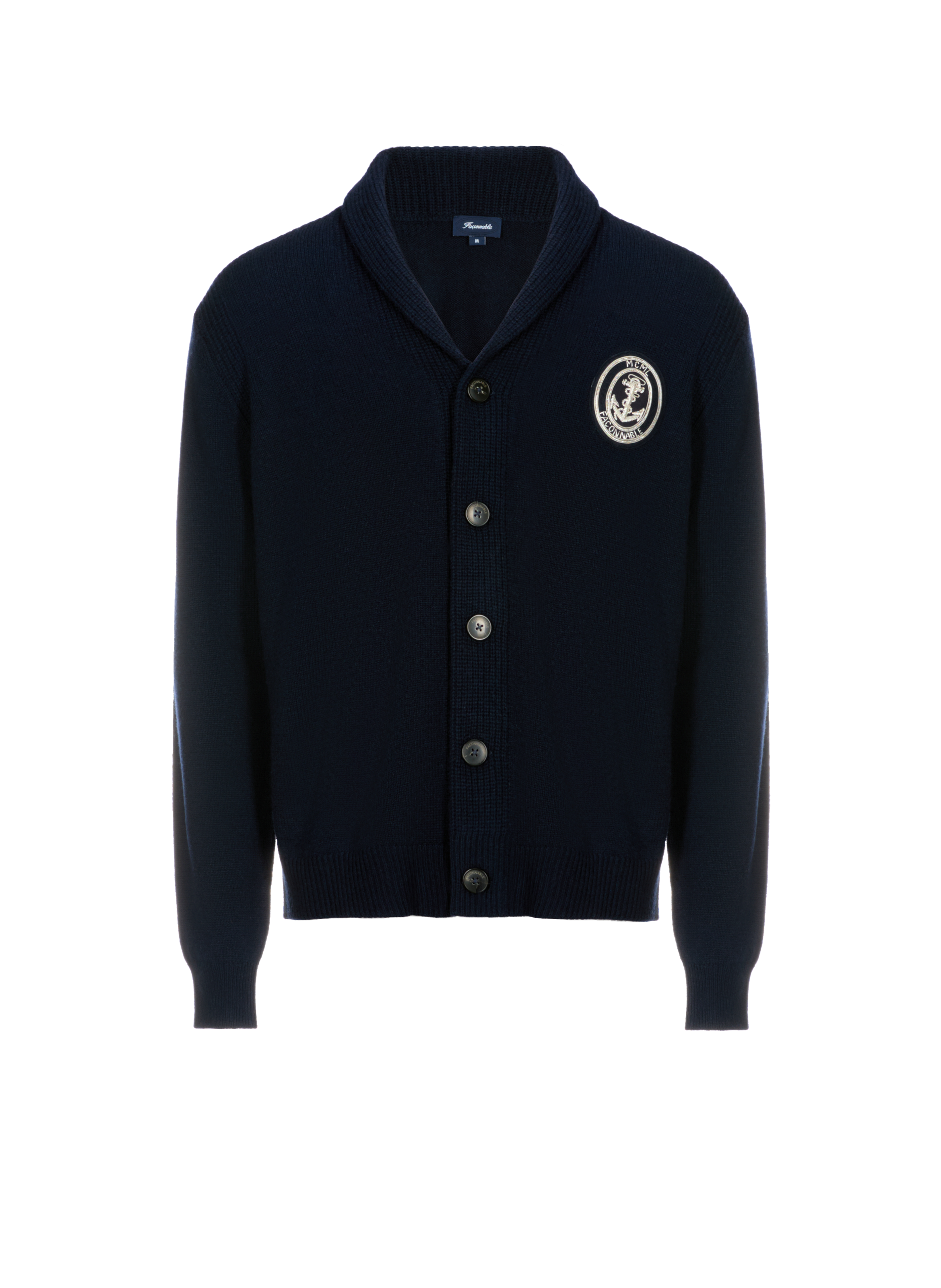 FACONNABLE Wool and Cashmere Vest Blue