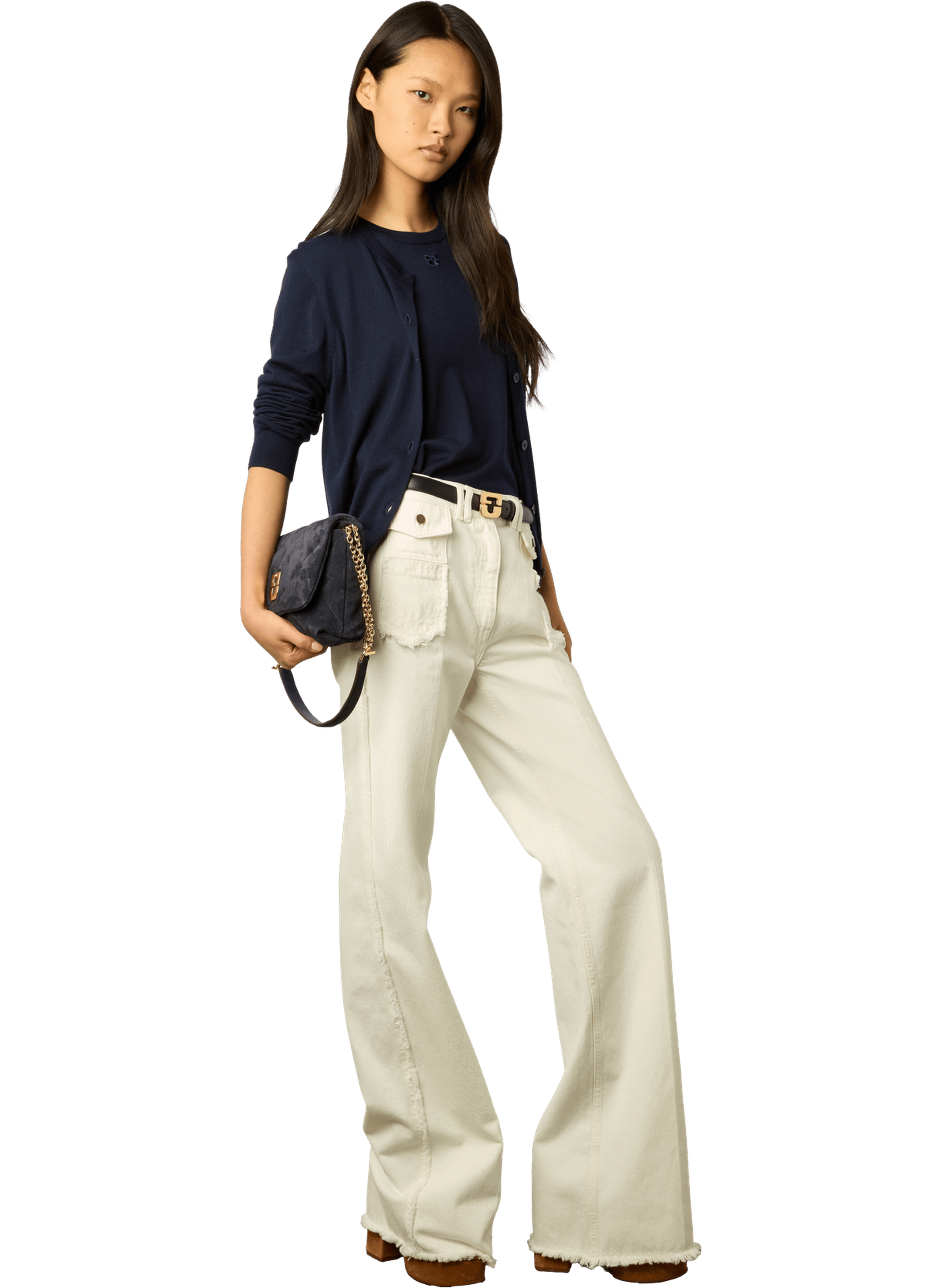 Gilet en laine mérinos - lyane GERARD DAREL Bleu