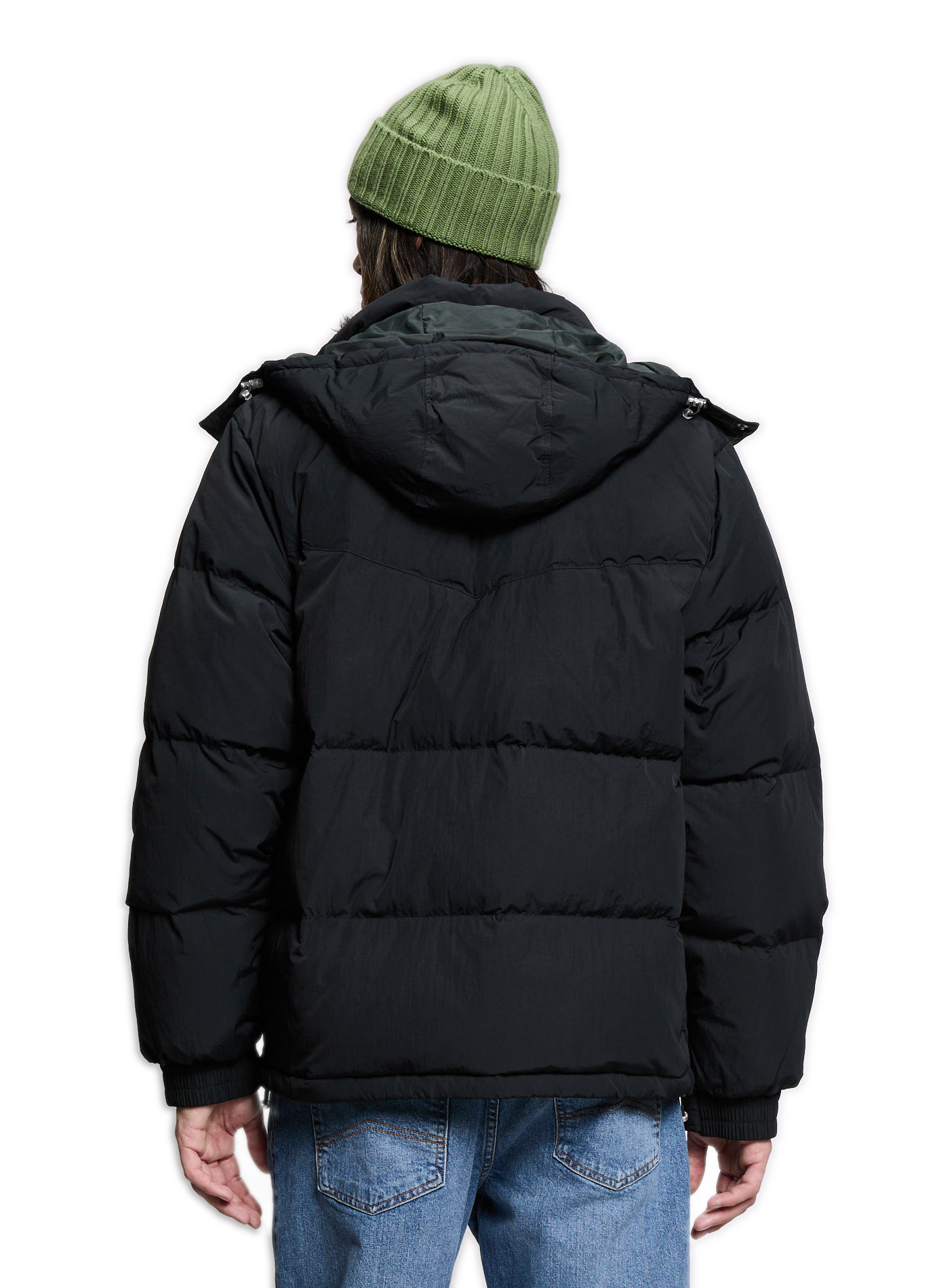 Hooded down jacket LEVI'S Black
